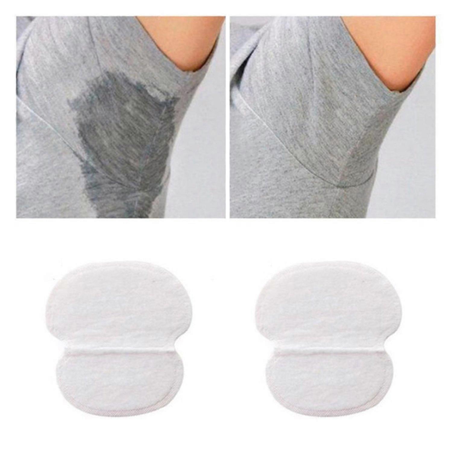 50-Pack - Sweat Pads for Armpits - Self-Adhesive White