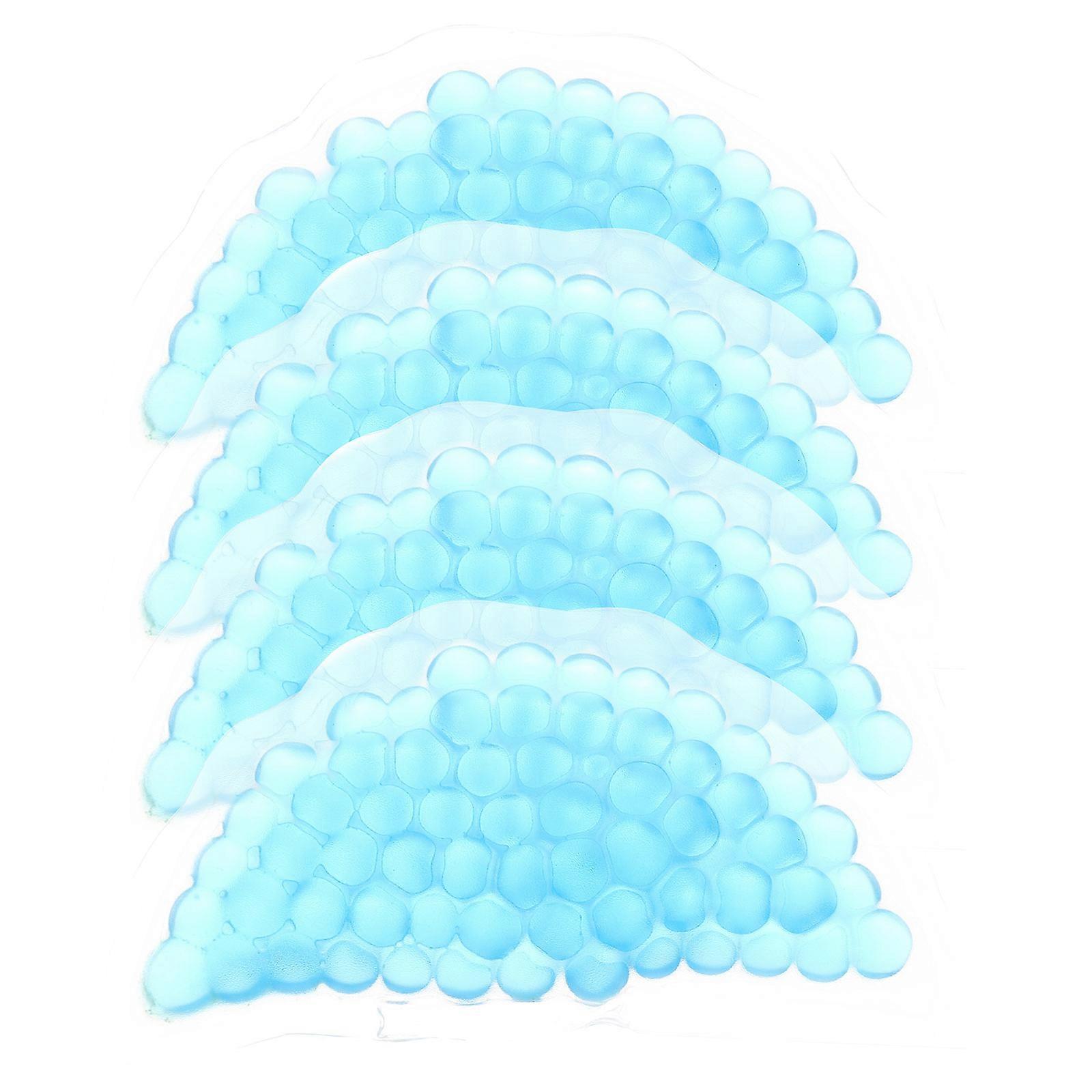 Ice Gel Packs Reusable Semi Round Nursing Ice Bags Home Use .5x4x1cm Swelling Reduction 4Set