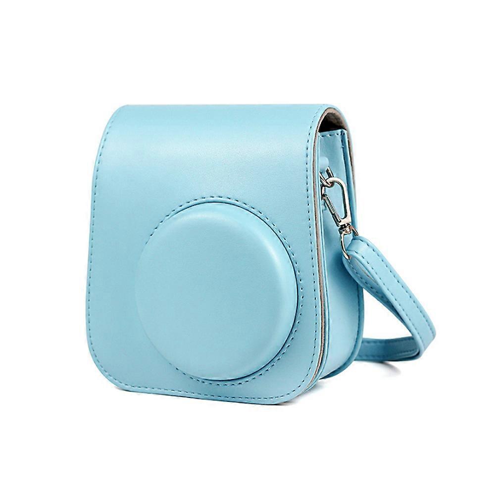 Compatible Instax Mini 11 Camera Case Transparent Housing Instax Mini 11 Shockproof Carrying Case Blue