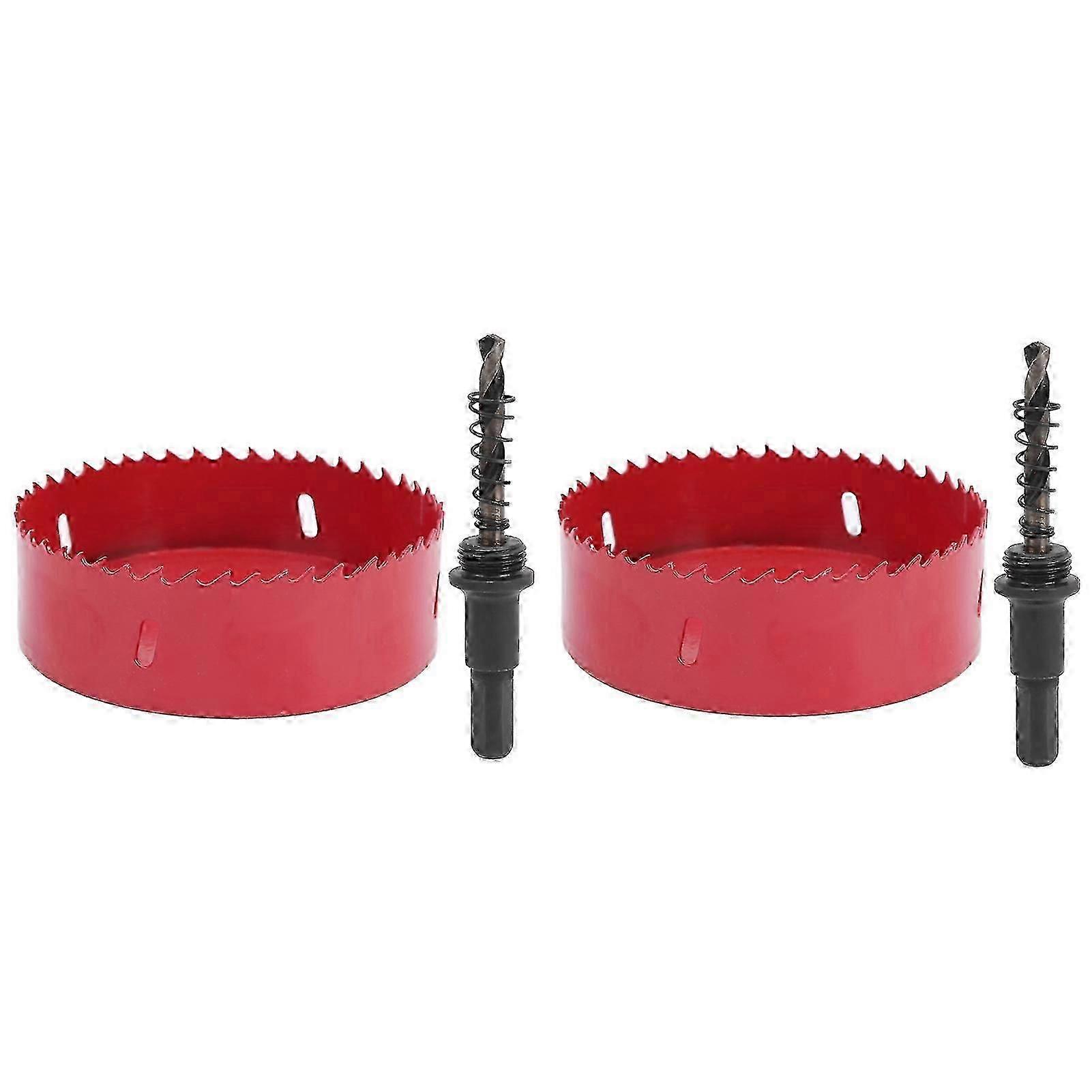 2 zestawy BiMetal Hole Cutter Set do płyty aluminiowej PVC Iron Sheet Hole Open 120165 mm (80 mm)