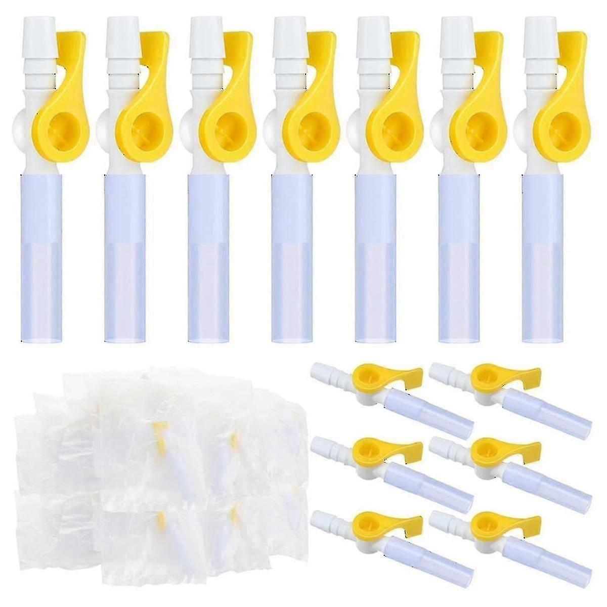 15 Pack Smooth - Edged Individually Packaged Catheter Valves for Urine Drainage