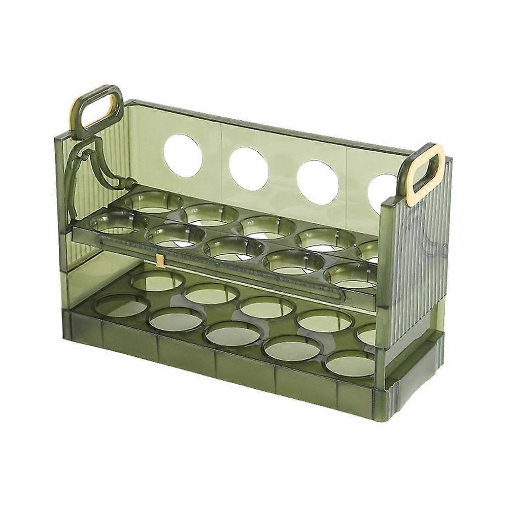 Flippable Egg Fridge Organizer 20/30 Capacity Clear Egg Storage Refrigerator