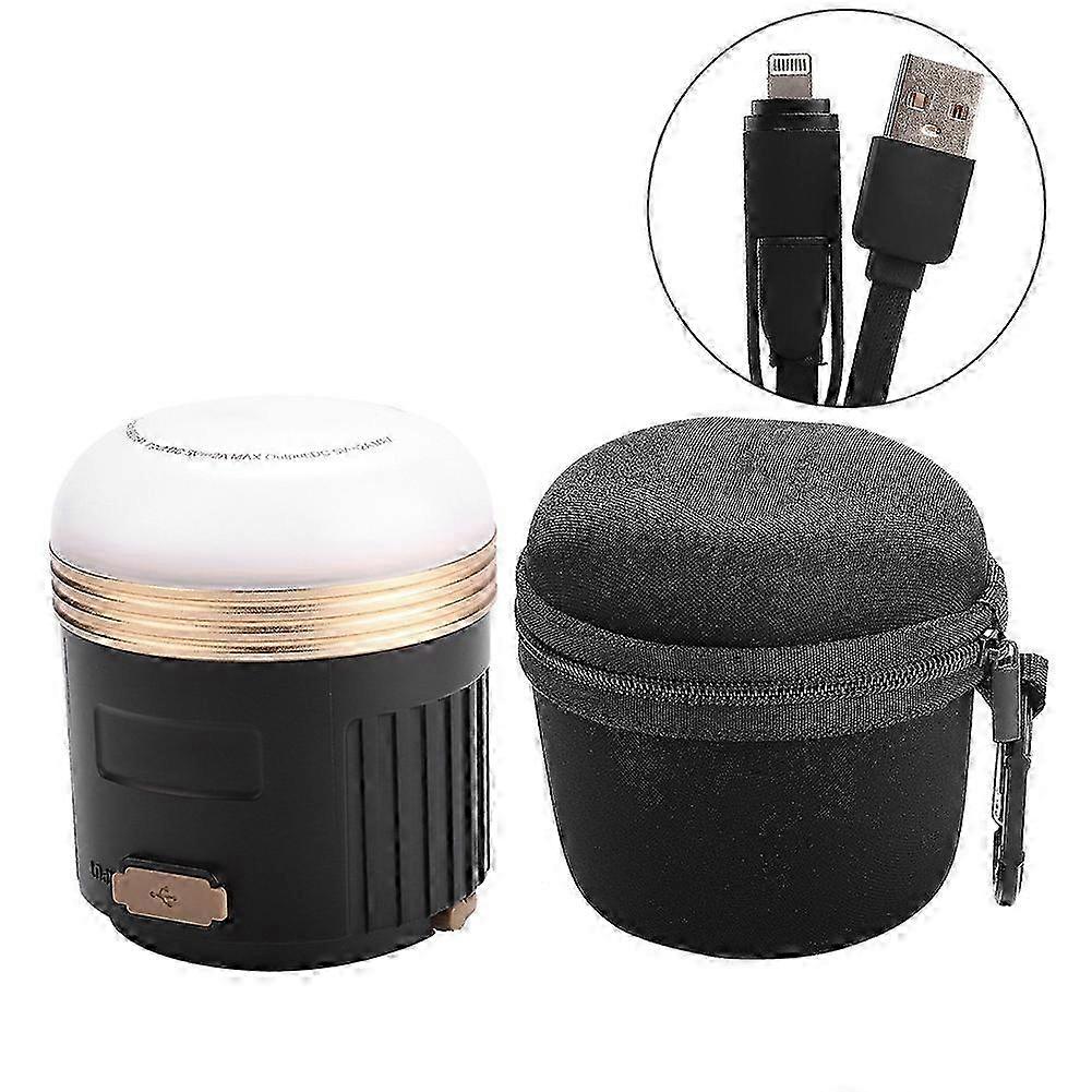 USB Charging LED Light Tent Lamp Bluetooth Speaker with Magnet & Hook for Camping Emergency SZRH A-C