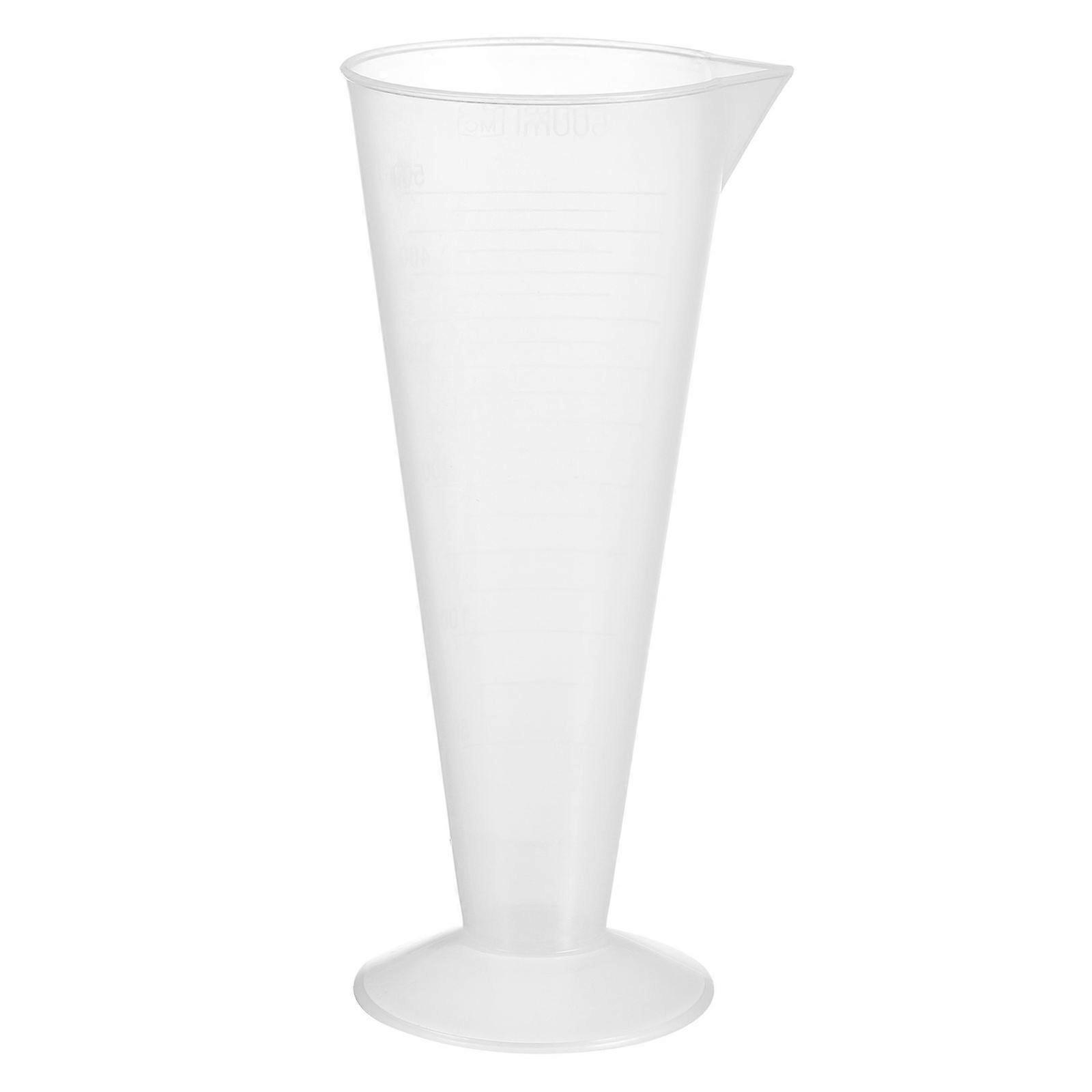 Multipurpose Measuring Jug 500ml Plastic Triangle Cup Kitchen Supply White Accurate Measurement 1Set