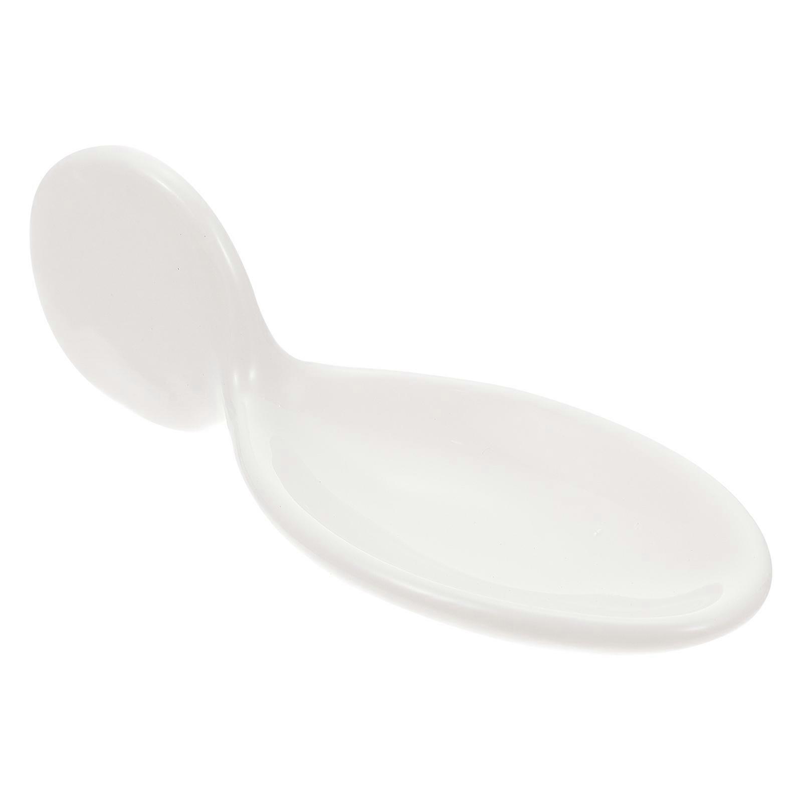 Creative Caviar Spoon Ceramic Chopstick Rest Simple Design For Families 1Pc