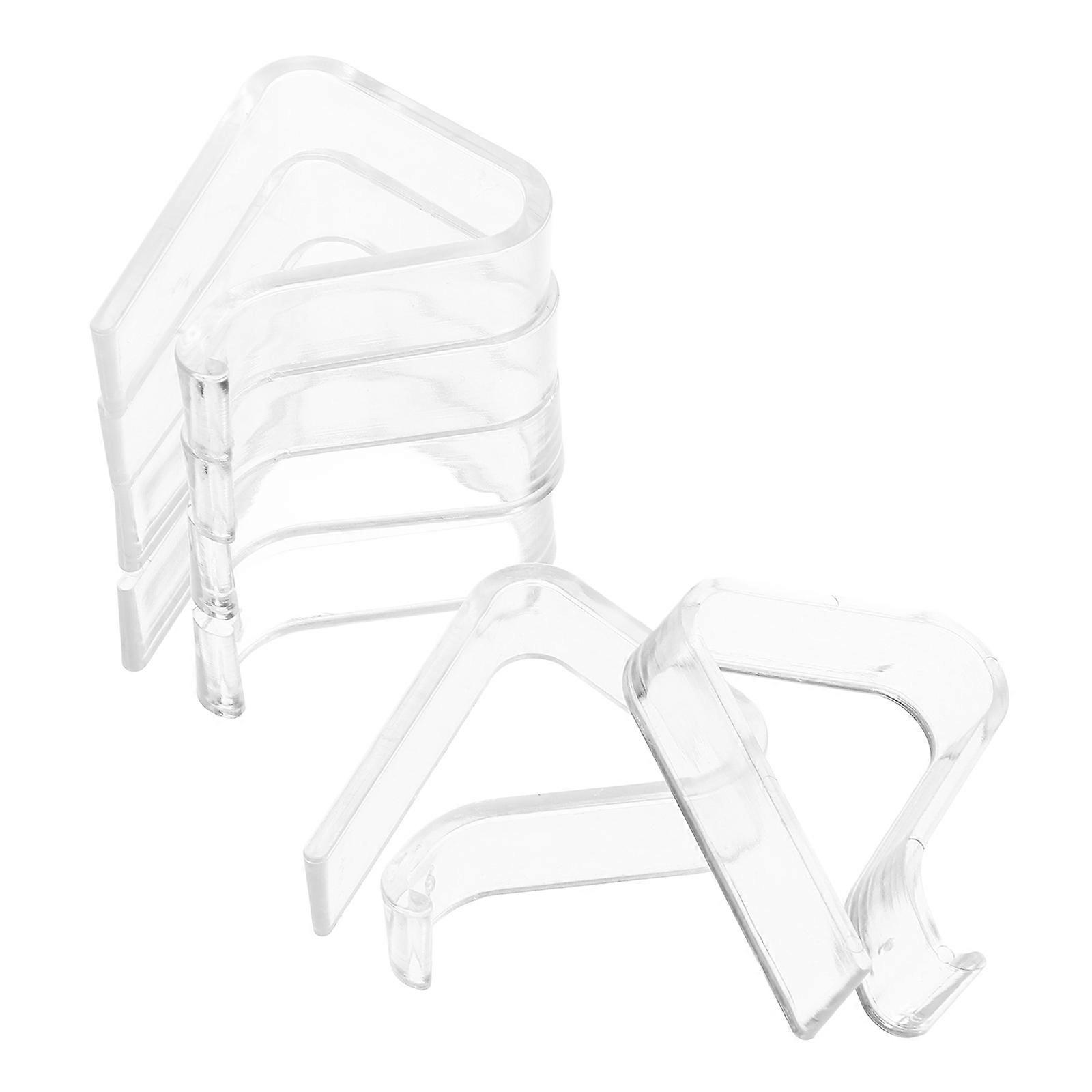 Clear Non Slip Tablecloth Clips (6pcs)   Transparent Holders for Home, Kitchen, Outdoor Use   Small Table Cloth Fasteners for Picnic, Party, and