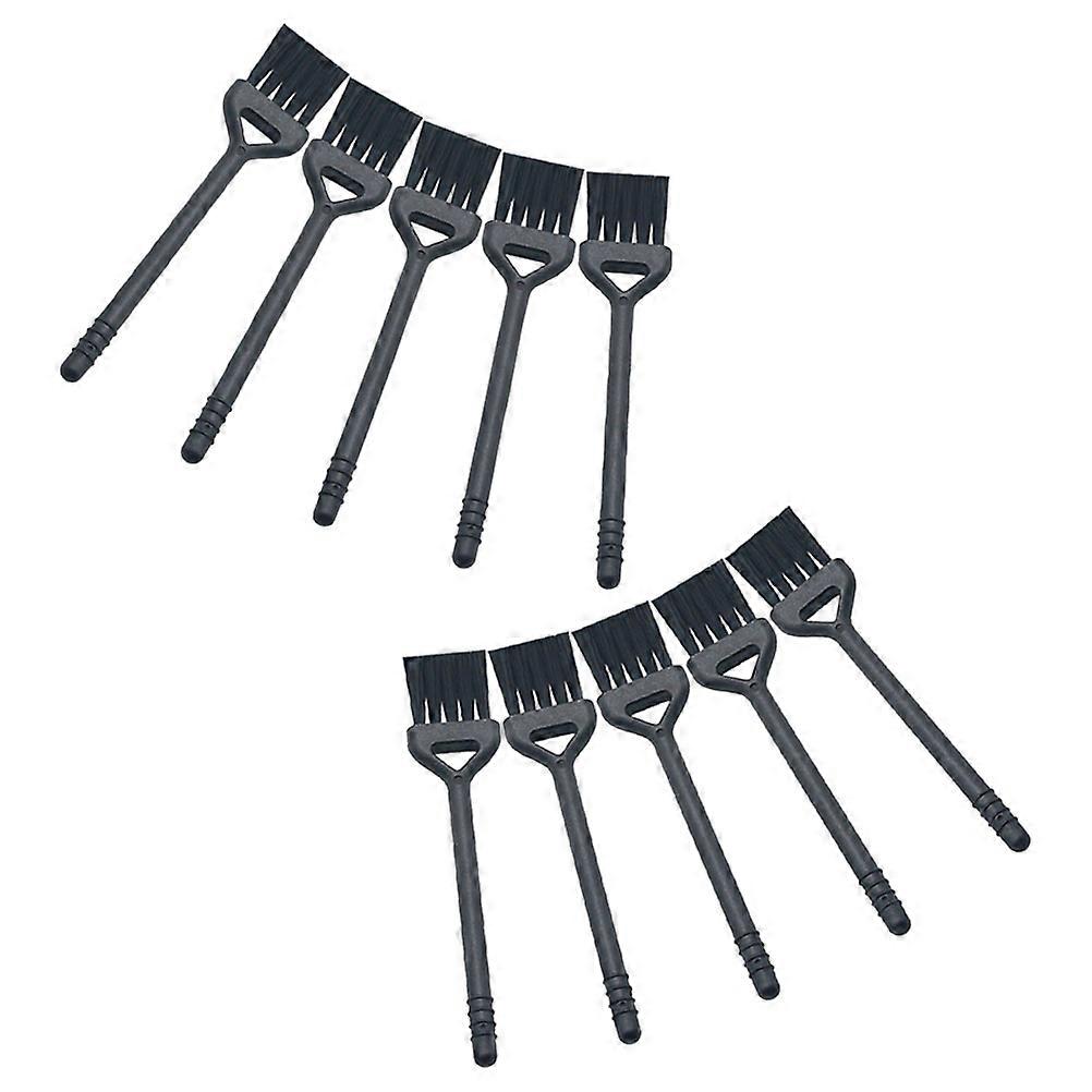 Practical Coffee Brush 10Pcs Black Nylon Material Compact Portable for Kitchen Use
