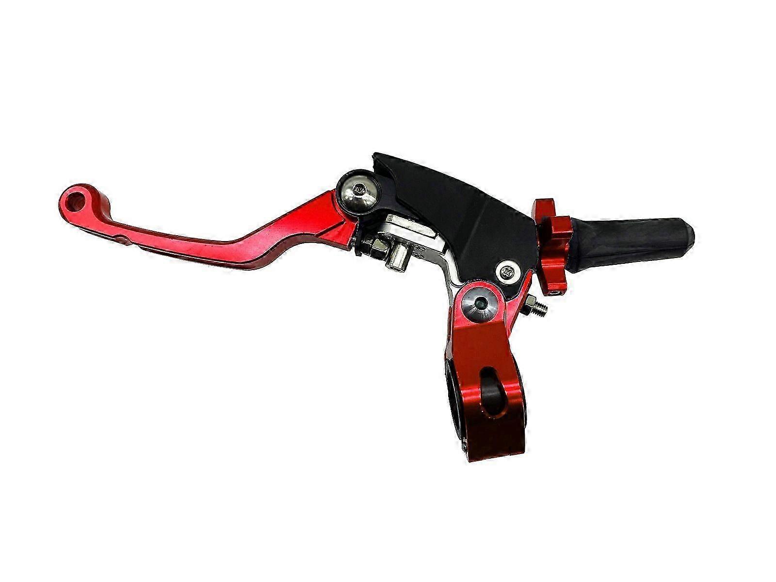 Motorcycle Handlebar, Off-Road Vehicle Cnc Modified Brake, Brake Clutch Handlebar, Anti-Drop Brake Handlebar, Folding Brake Pump Red Clutch