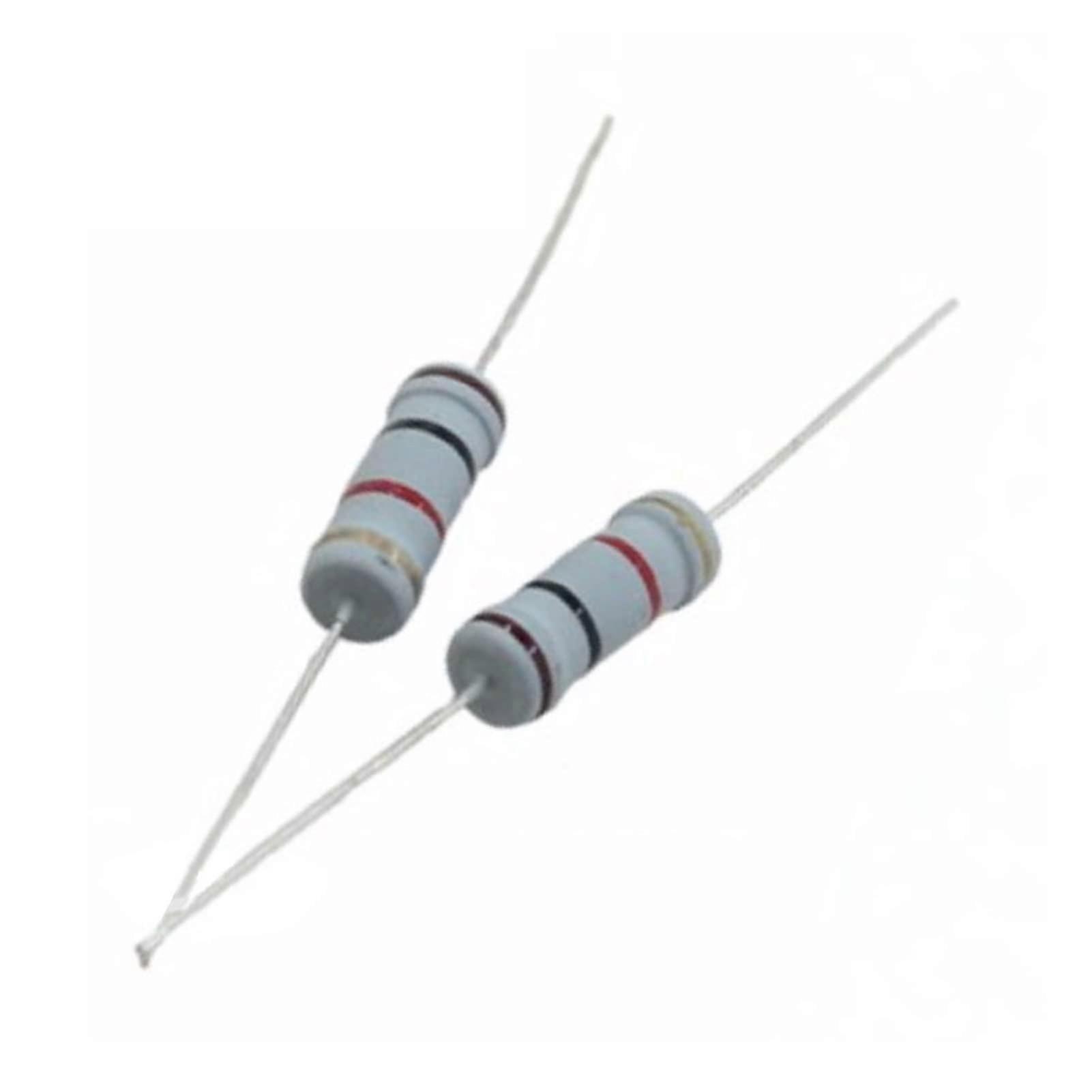 50 pieces/LOT 2 W 0.33 Ohm 5 percent resistor, 2 W 0.33 R Ohm carbon film resistor 2 W color ring resistor