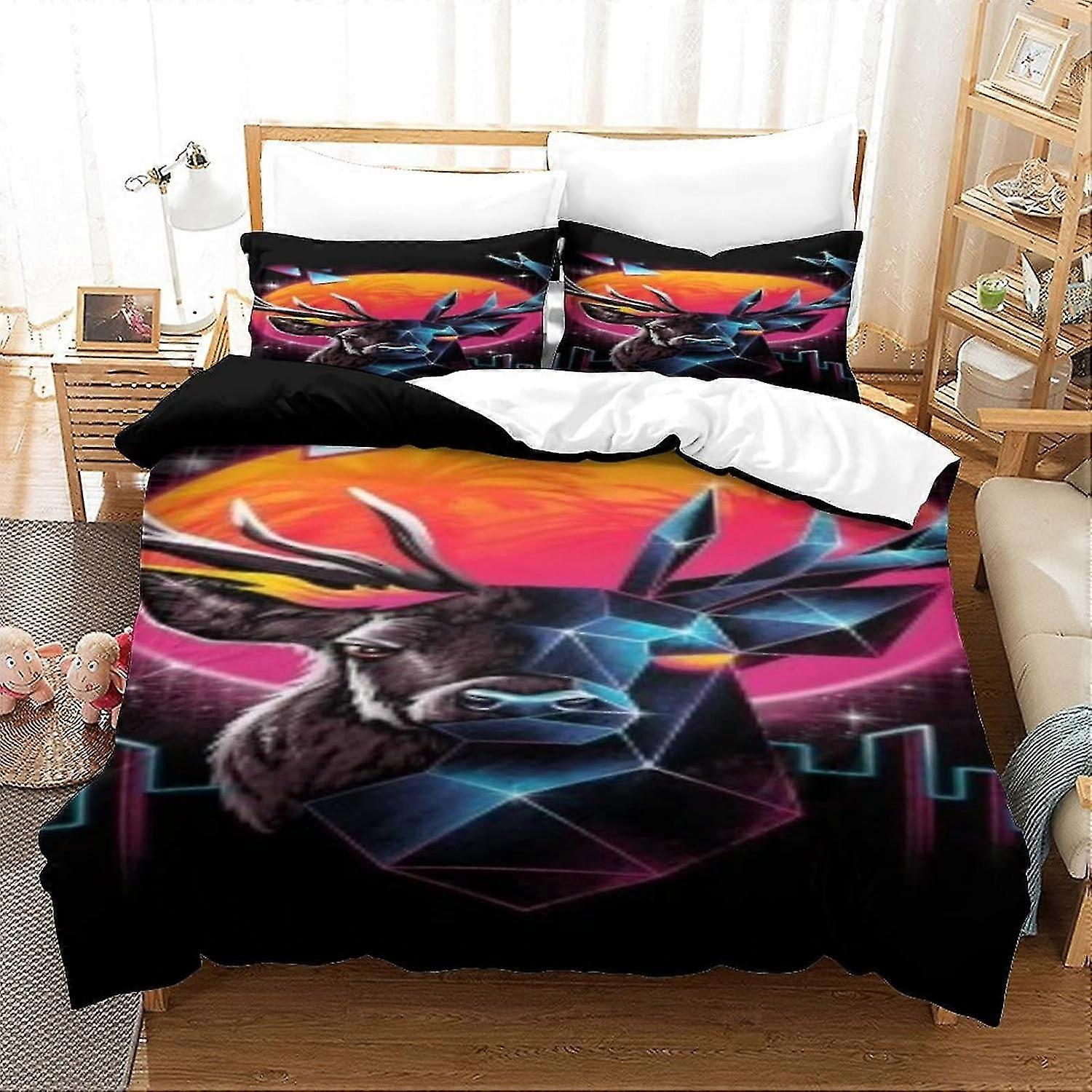 3-Piece Ultra Soft Microfiber Duvet Cover Bedding Set for Boys and Girls with Zipper Closure