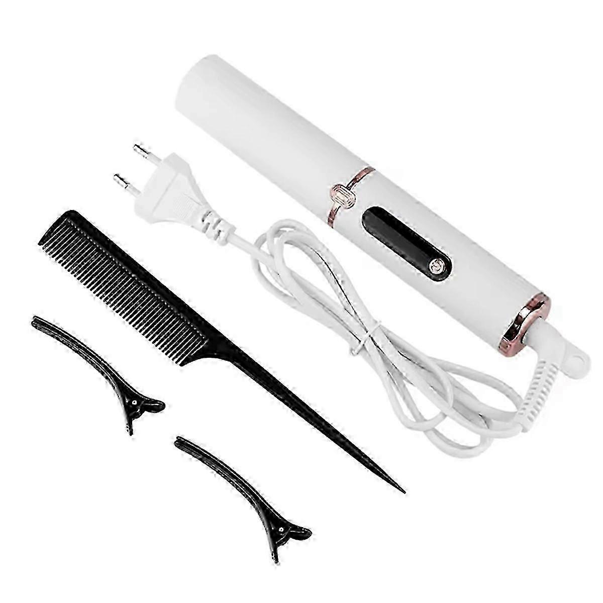 Electric Hair Straightener Comb, 4-Speed Adjustable Hot Brush, Smooth, Shiny Styling, Anti-Scald Feature EU Plug
