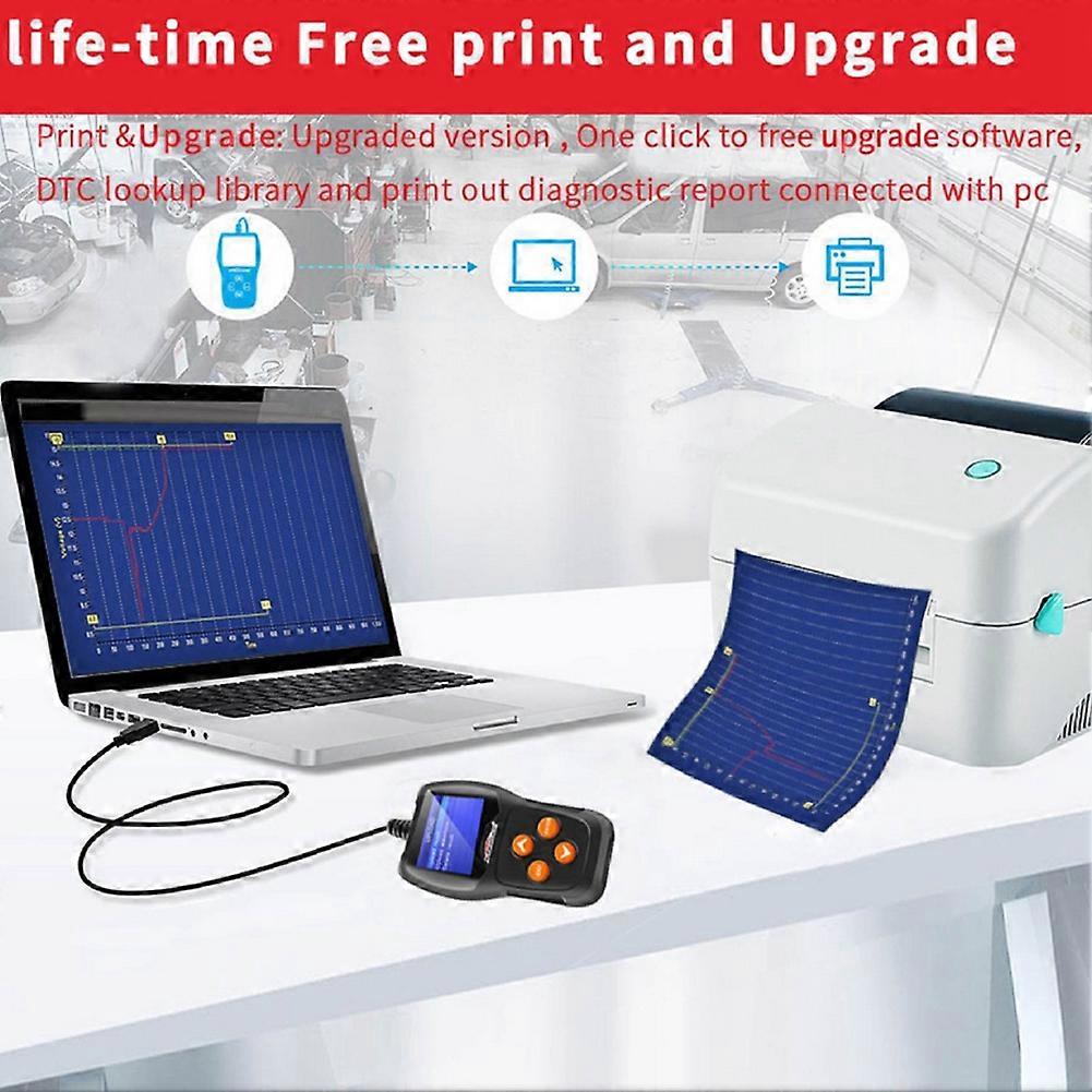 KONNWEI OBD2 KW902 ELM Car BT Diagnostic Tool Auto Scanner Code Reader for Phone(Orange)