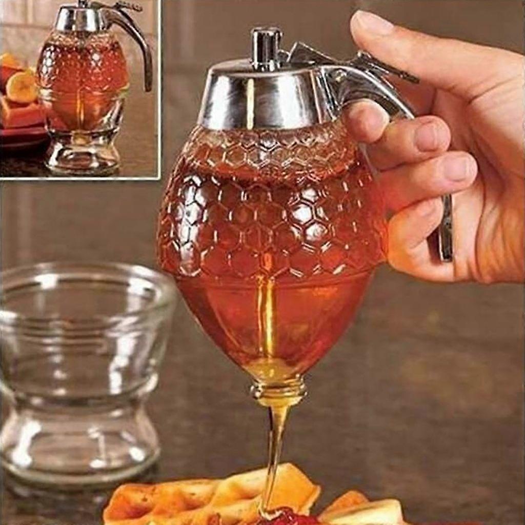 Honey dispenser useful attractive transparent honey dripper kitchen tool