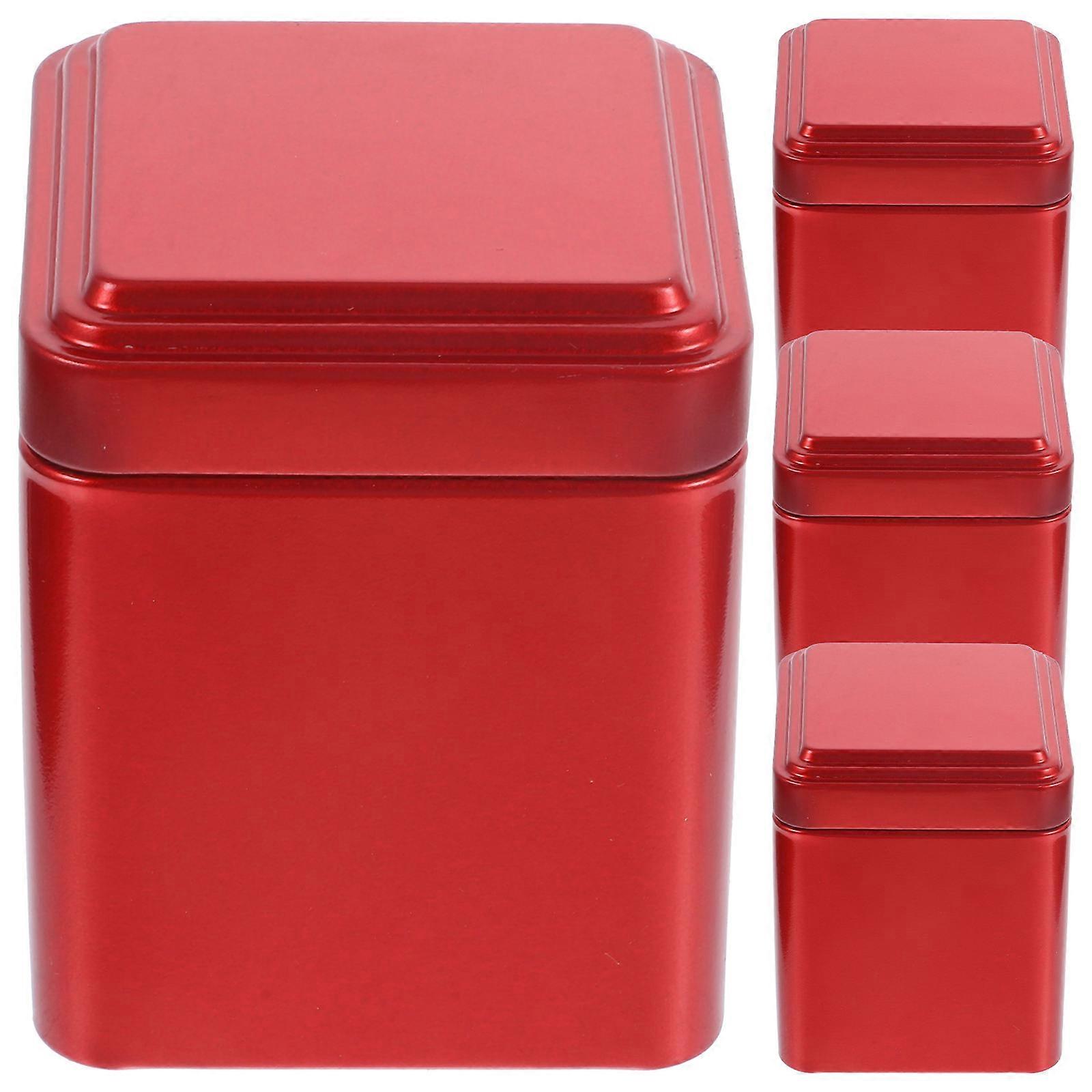 Sealable Tea Canister for Living Room Small Tea Jar 4Pcs