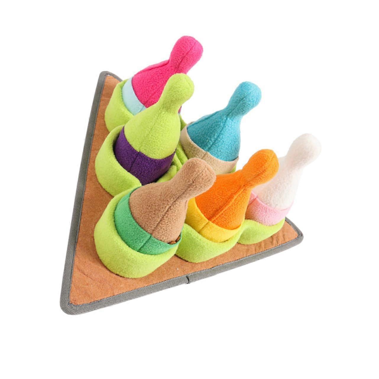 Smelling Cushion Dog Intelligence Game Dog Intelligence Bite for Dogs Dog Mat Paste Squeaky for Dogs Squeaky Bowling Mat Polyester