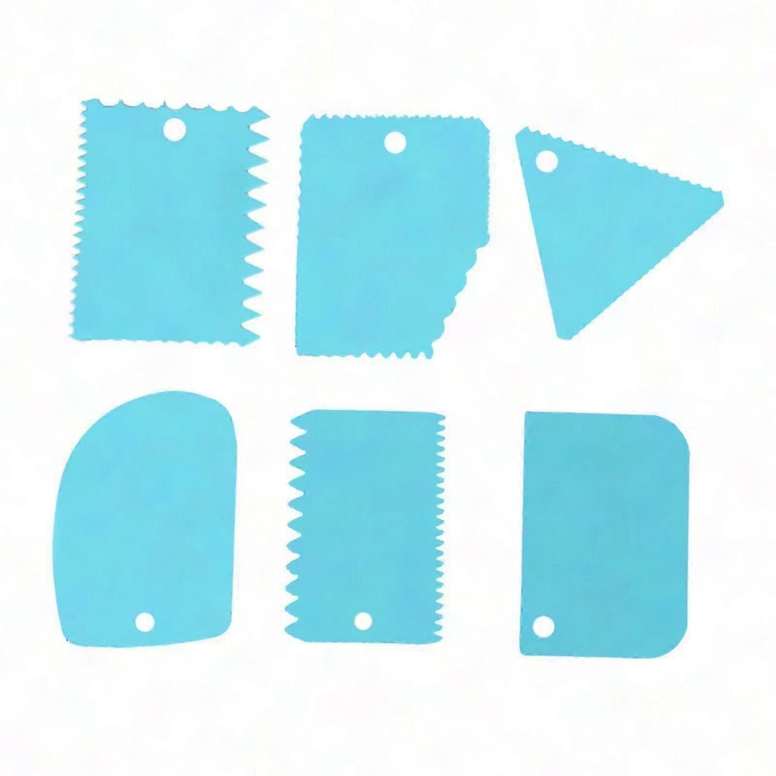 6pcs Cake Smoother Tool Set For Decorating