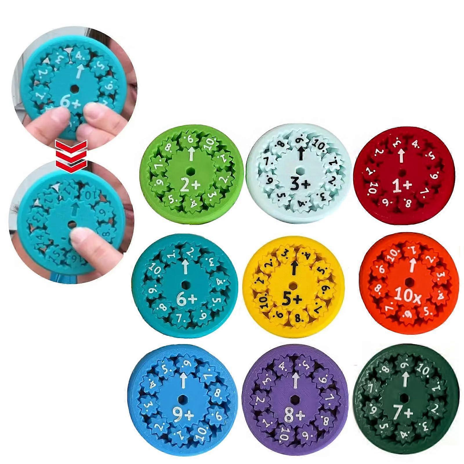 Fidget Spinner for Learning Multiplication Division (9 Pieces)