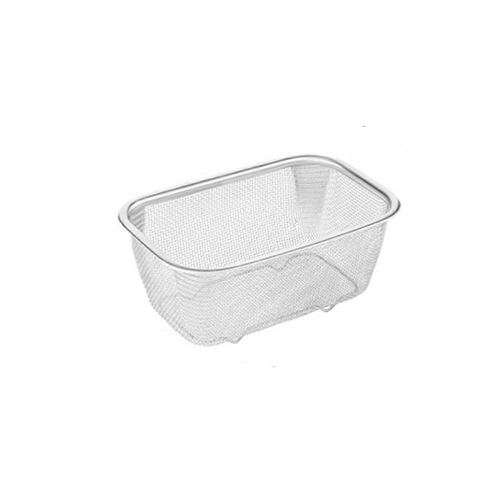 Stainless Steel Frying Basket - Square Strainer for French Fries, Pasta, and Flour Sifting - Small Size A
