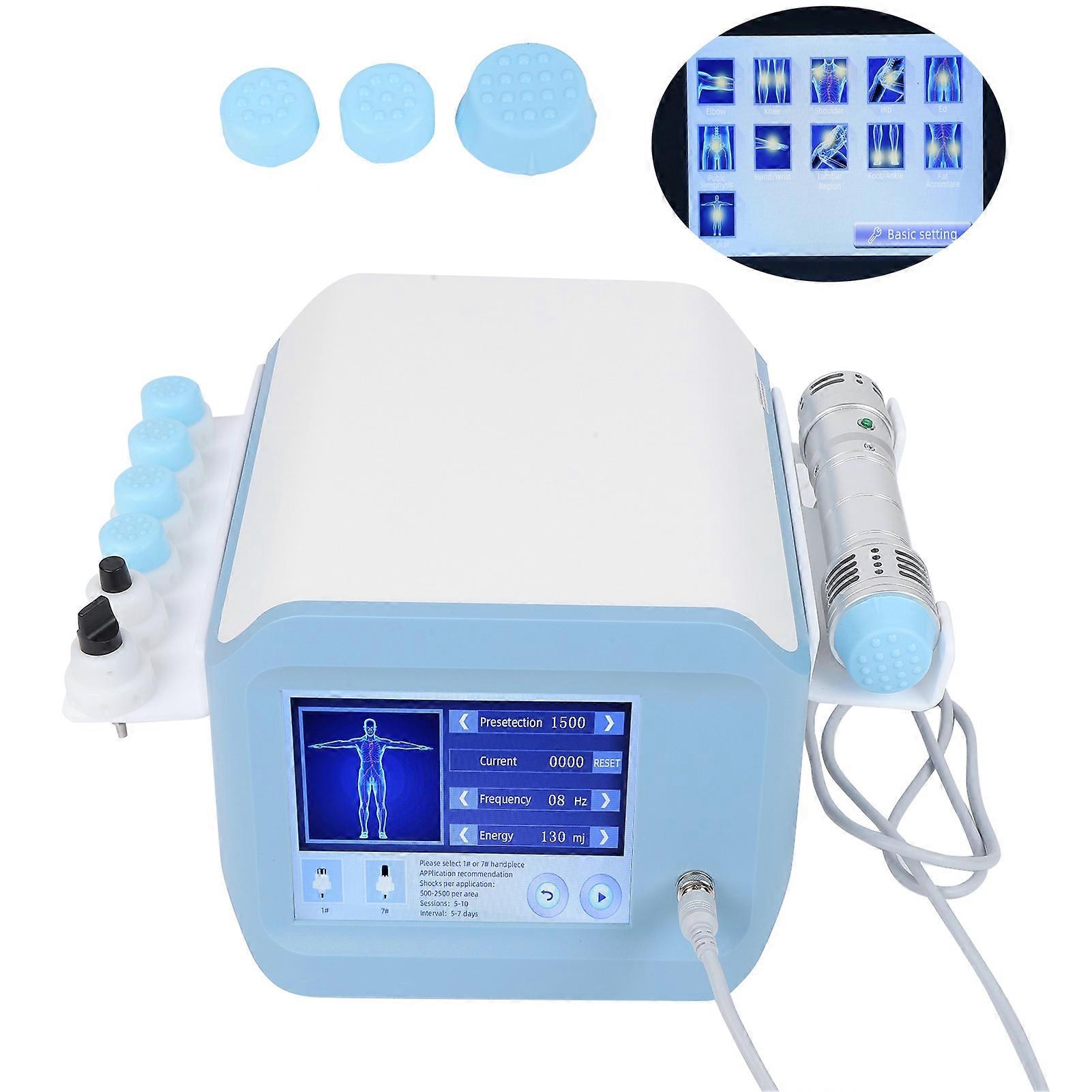 Extracorporeal Shockwave Therapy Machine Erectile Dysfunction Treatment Pain Relief Massager 110‑ (Silver)