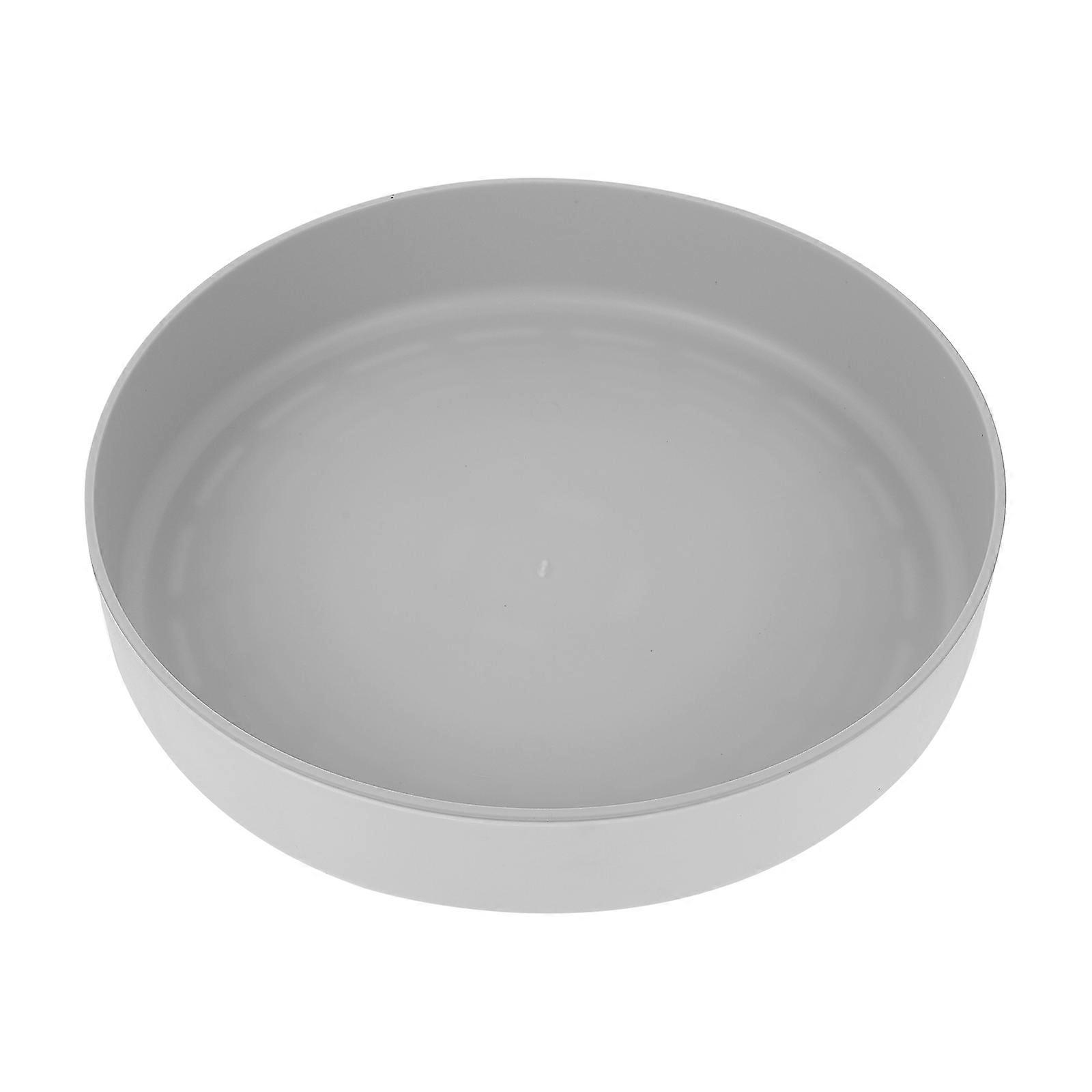 Rotating Storage Organizer Simple Design White 26x26cm Kitchen Use 1Pcs