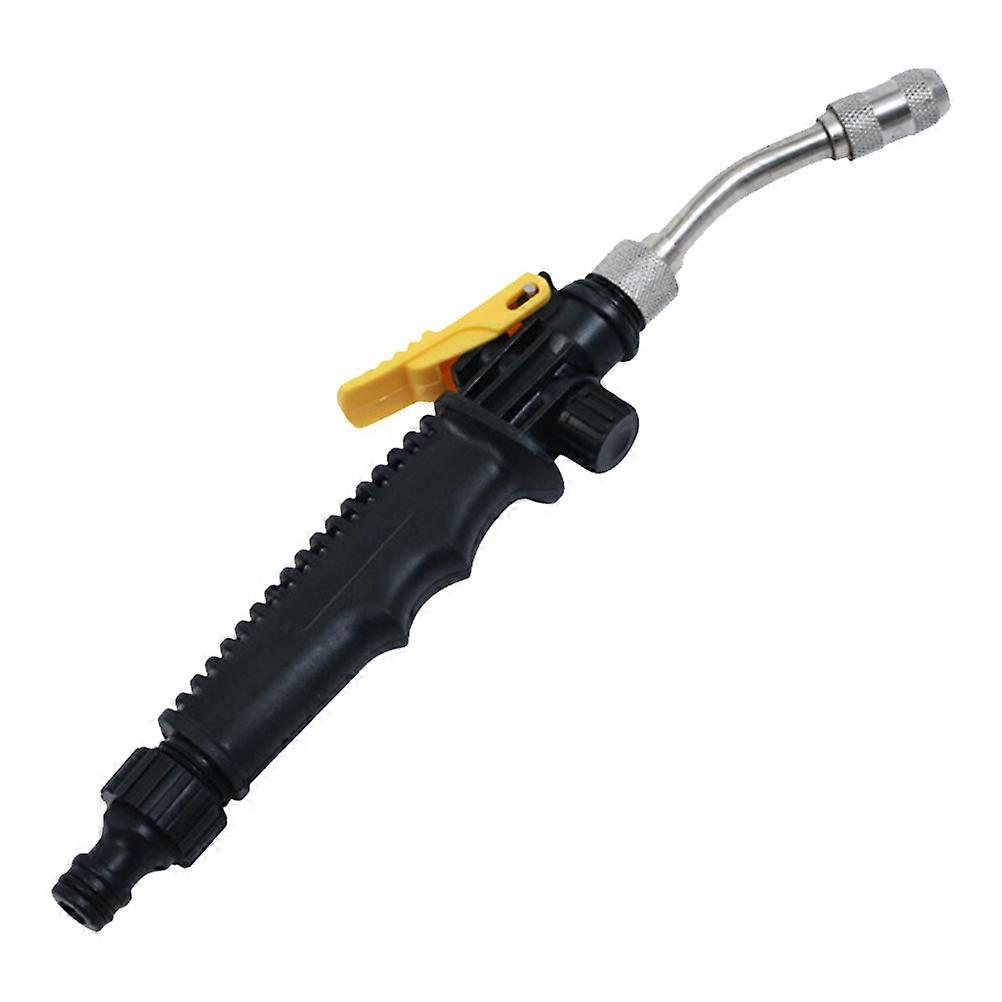 Sprayer Nozzle Cleaning Stainless Steel Car Cleaning Tool Home Users Black 35x6x2cm Adjustable Hydraulic Pressure 1Pcs