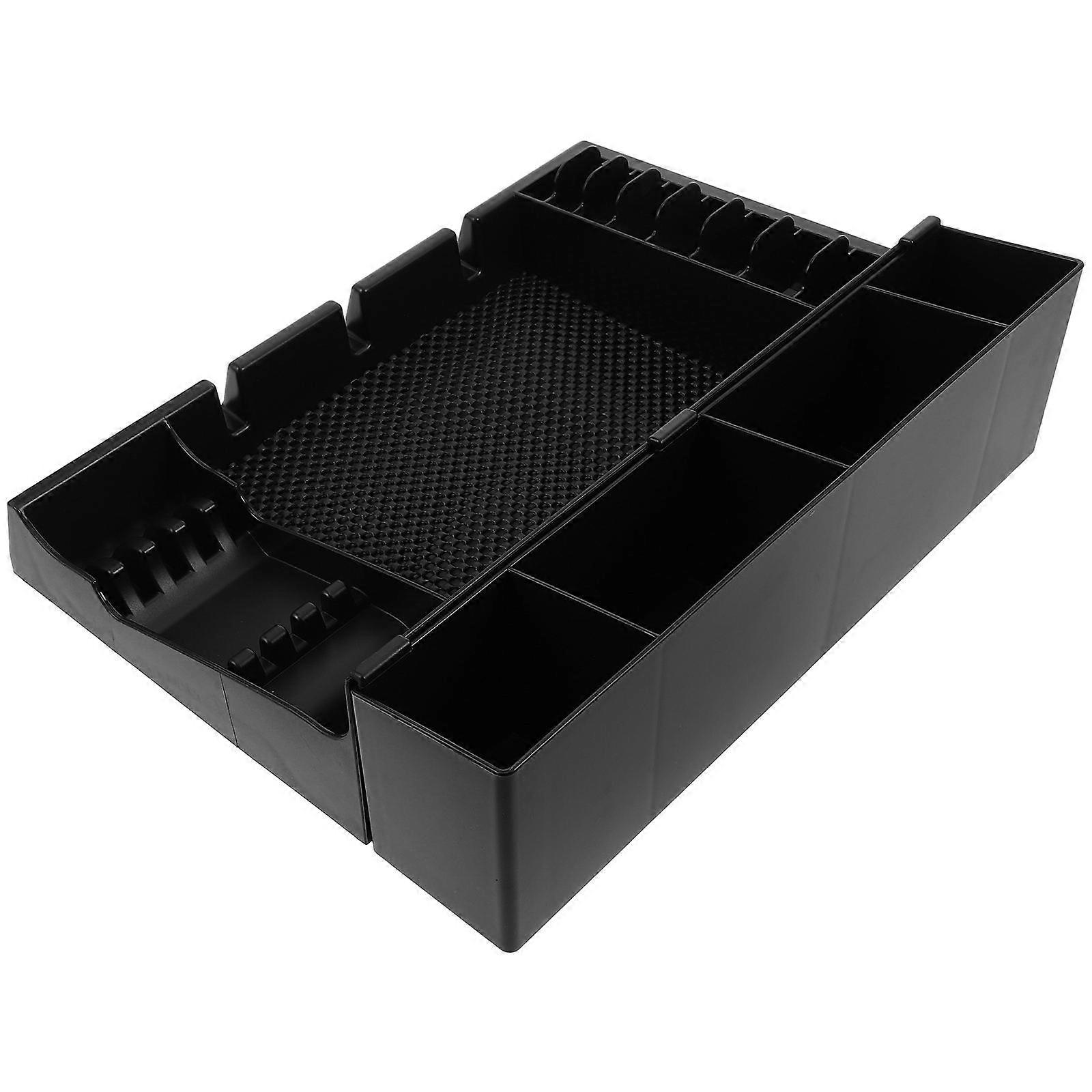 Durable Clipper Guard Organizer Tray for Barbers Multi Compartment Storage Box for Easy Access to Clippers, Guards & Tools Ideal for Hair