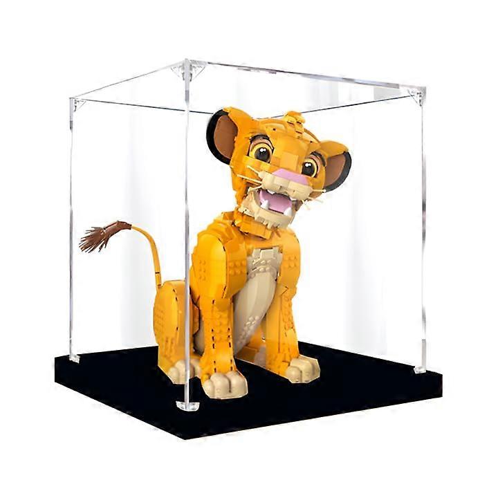 LEGO Lion King Simba 43247 Clear Acrylic Display Box Gift for Creative Assembling Collectibles (Display Box Only, Model Not Included)