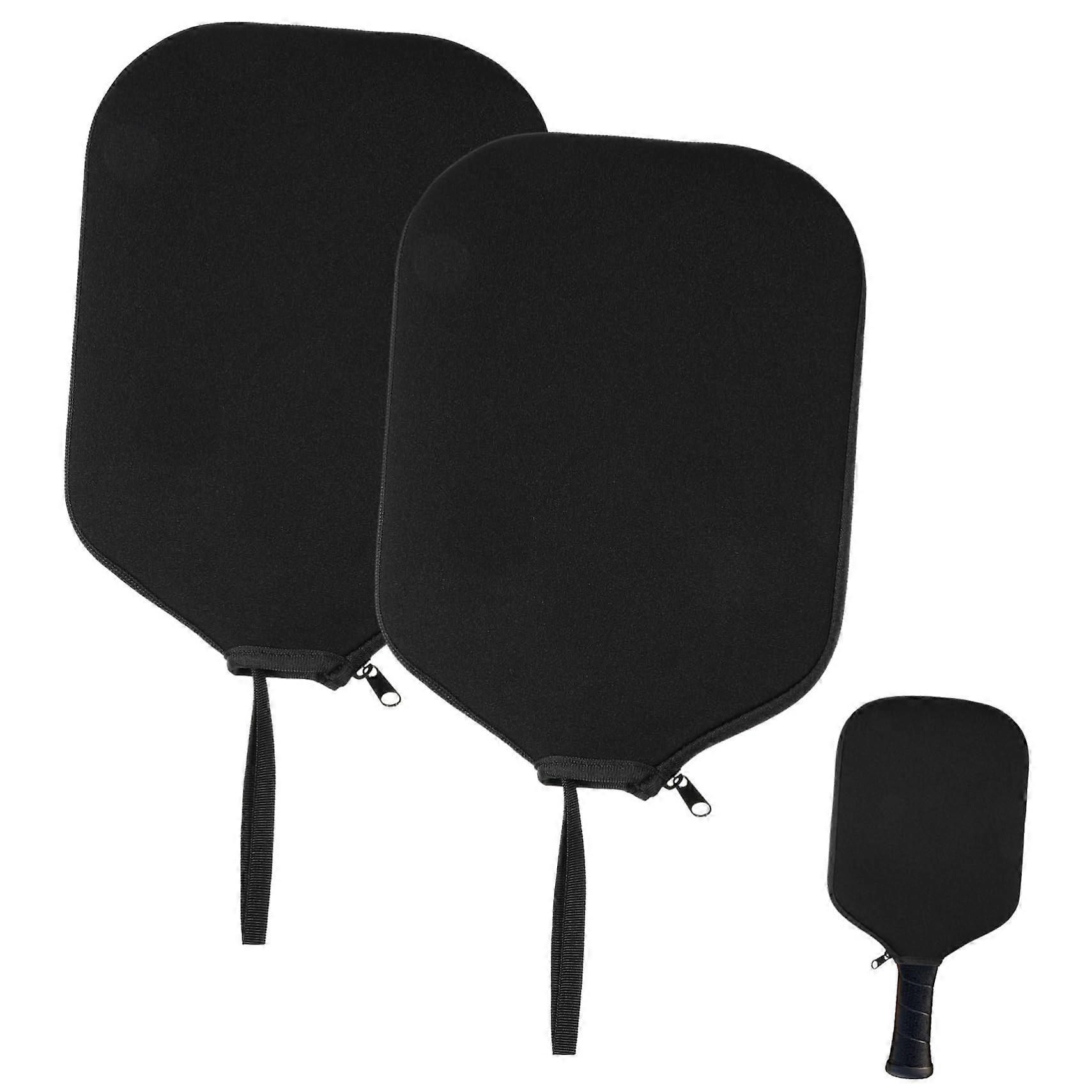 Pack of 2 Pickleball Paddle Cover Case Holder Black