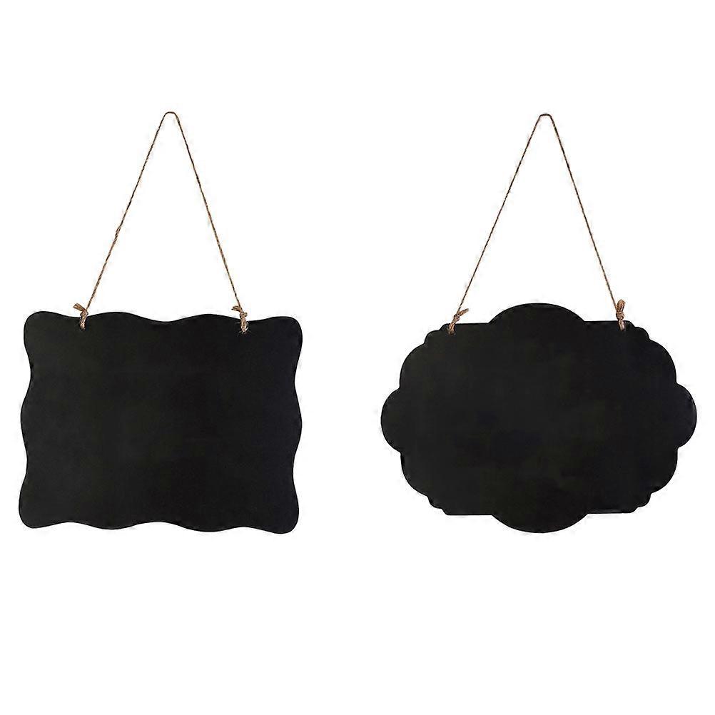 Portable Mini Blackboard for Writing Use Density Board Kids Drawing Tool 2Pcs 6.3x8.7Inches