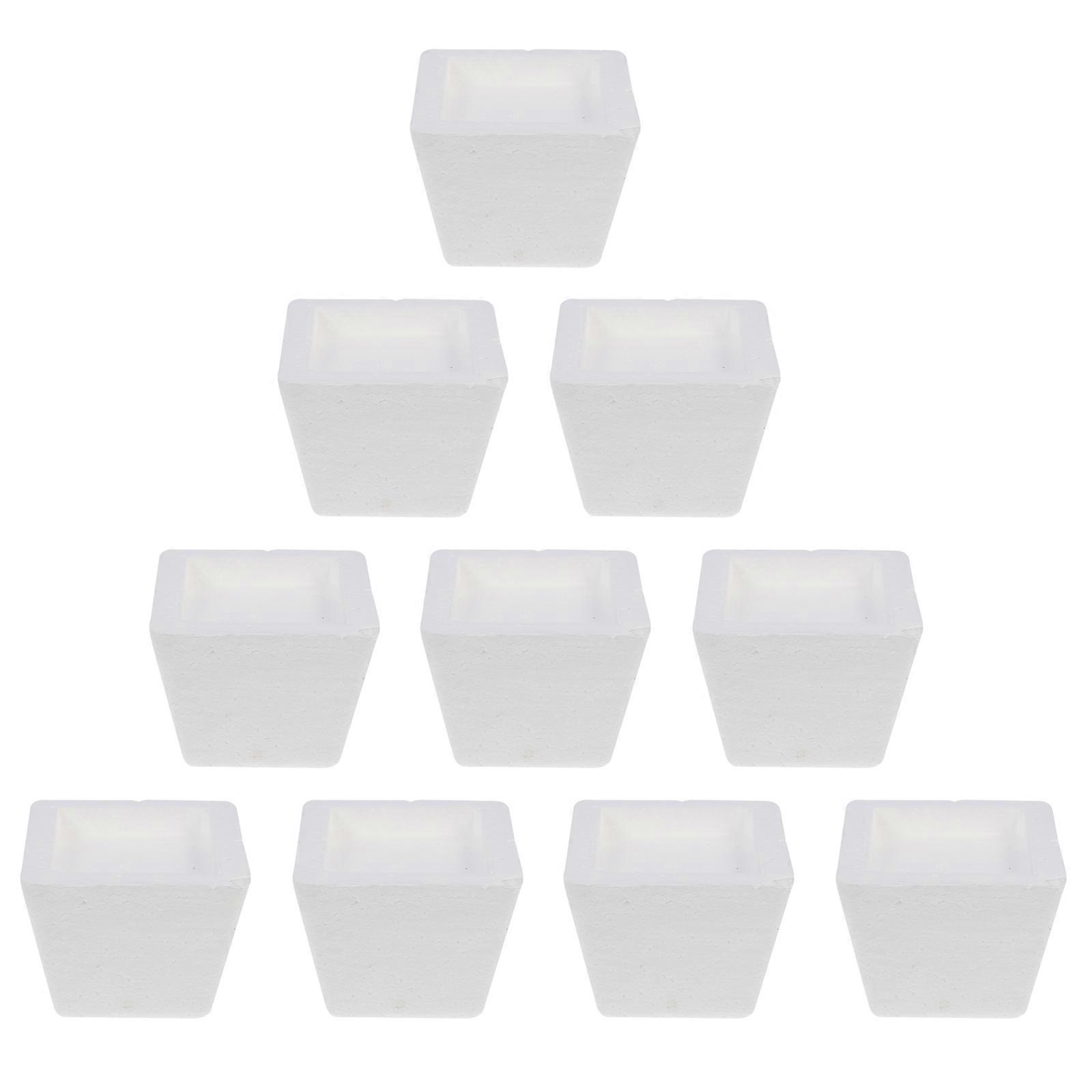 Artificial Flower Blocks Diy Flowerpot Foam Mat Square Shape Flowerpot Pad For Home Decoration 10Pcs