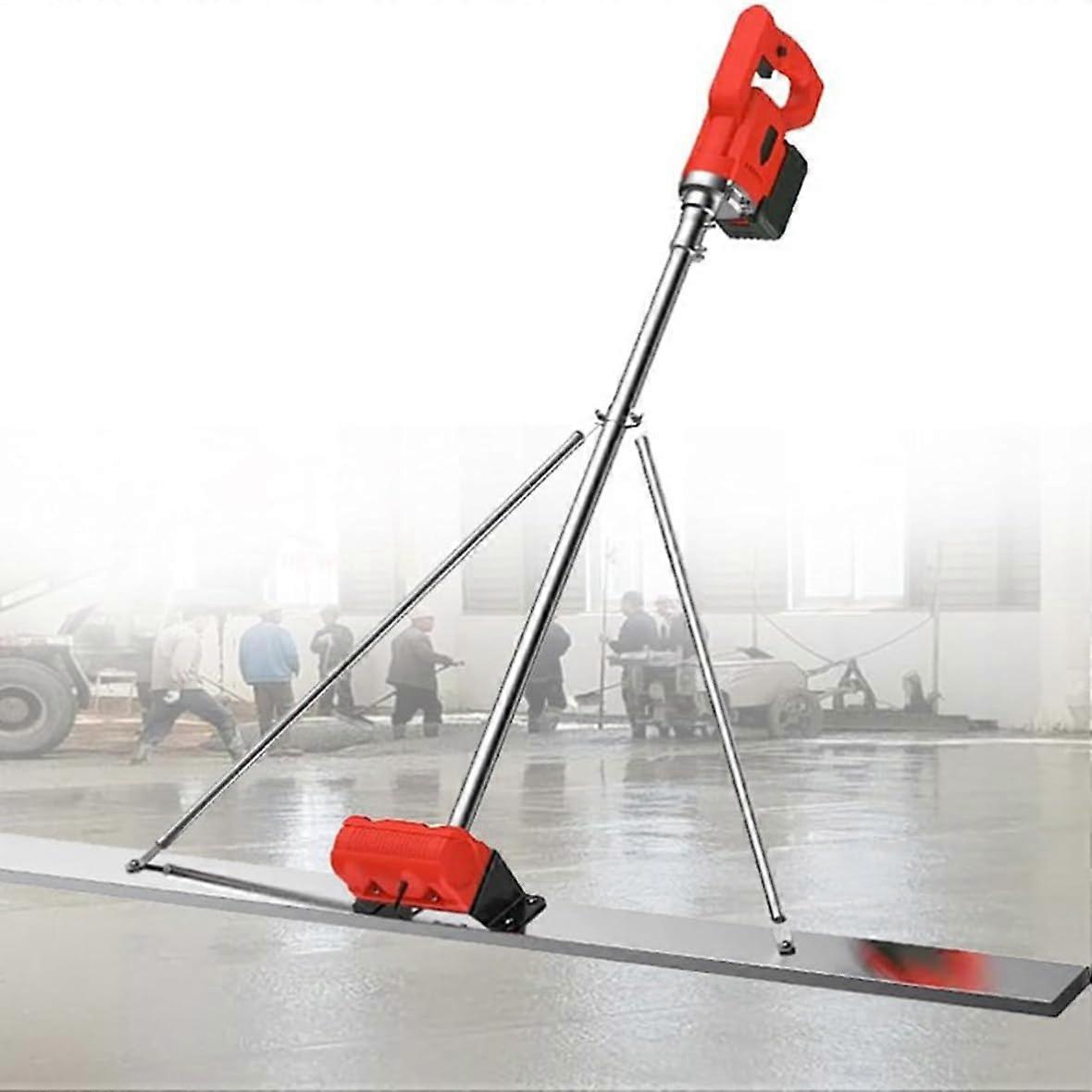 Concrete vibrator, leveling rake, 6000 RPM, with 150 cm scraper, electric screed for smooth concrete surfaces, powerful vibration tool.