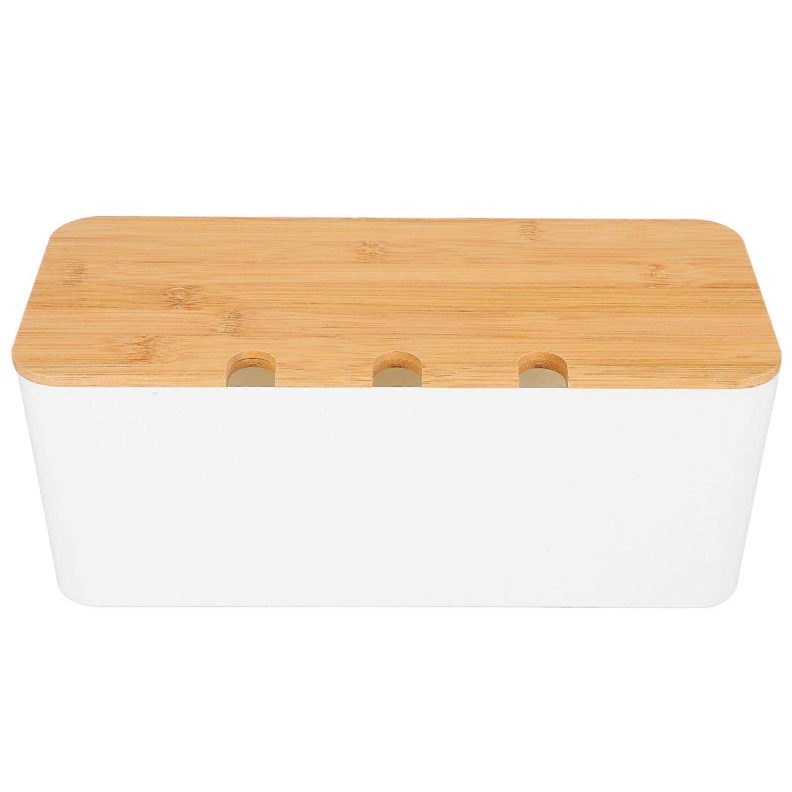 Cable Management Box Cord Storage Organizer Box Multi-Functional Storage Home Users 1Set