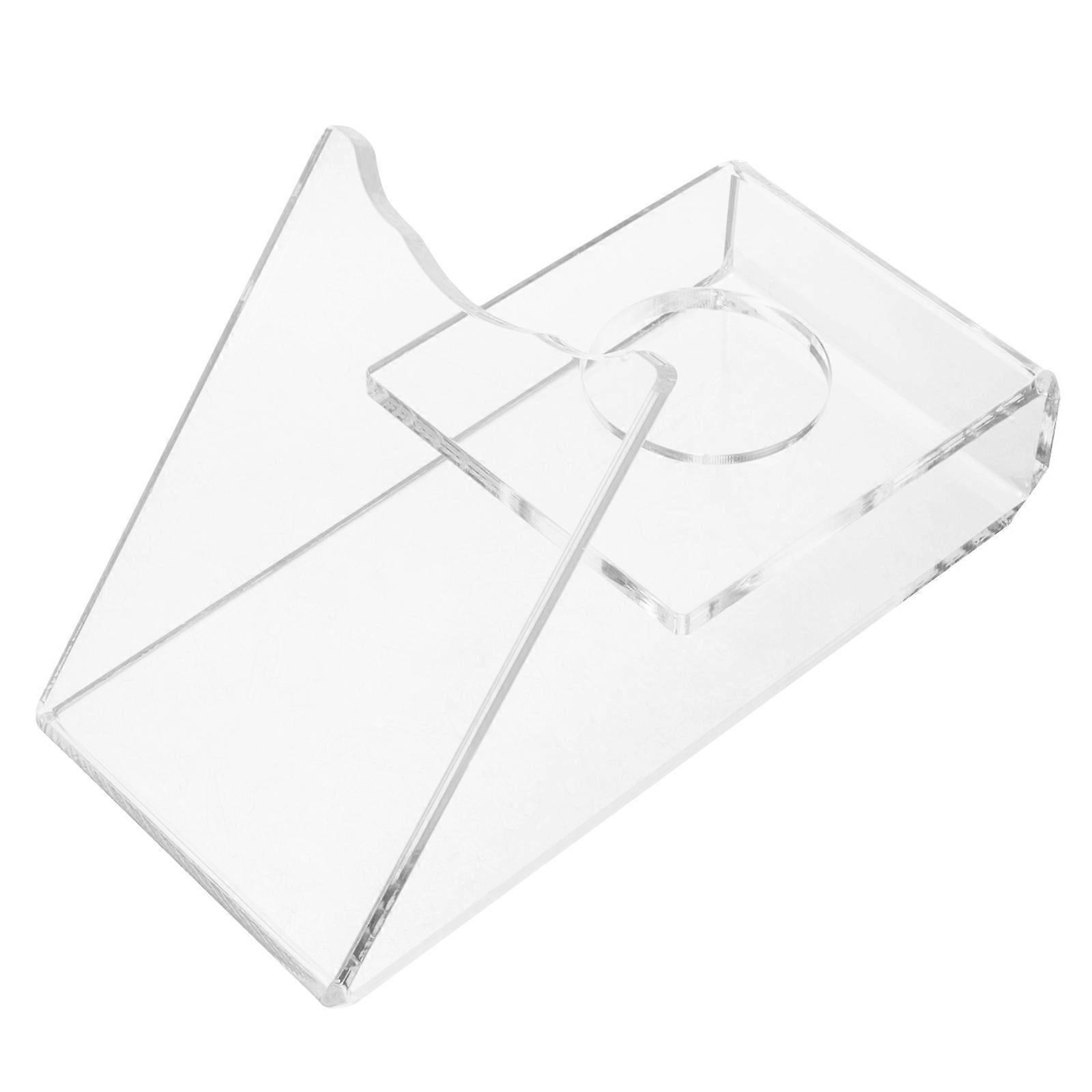 Clear Acrylic Pong Paddle Holder for Display and Storage Durable and Practical Transparent