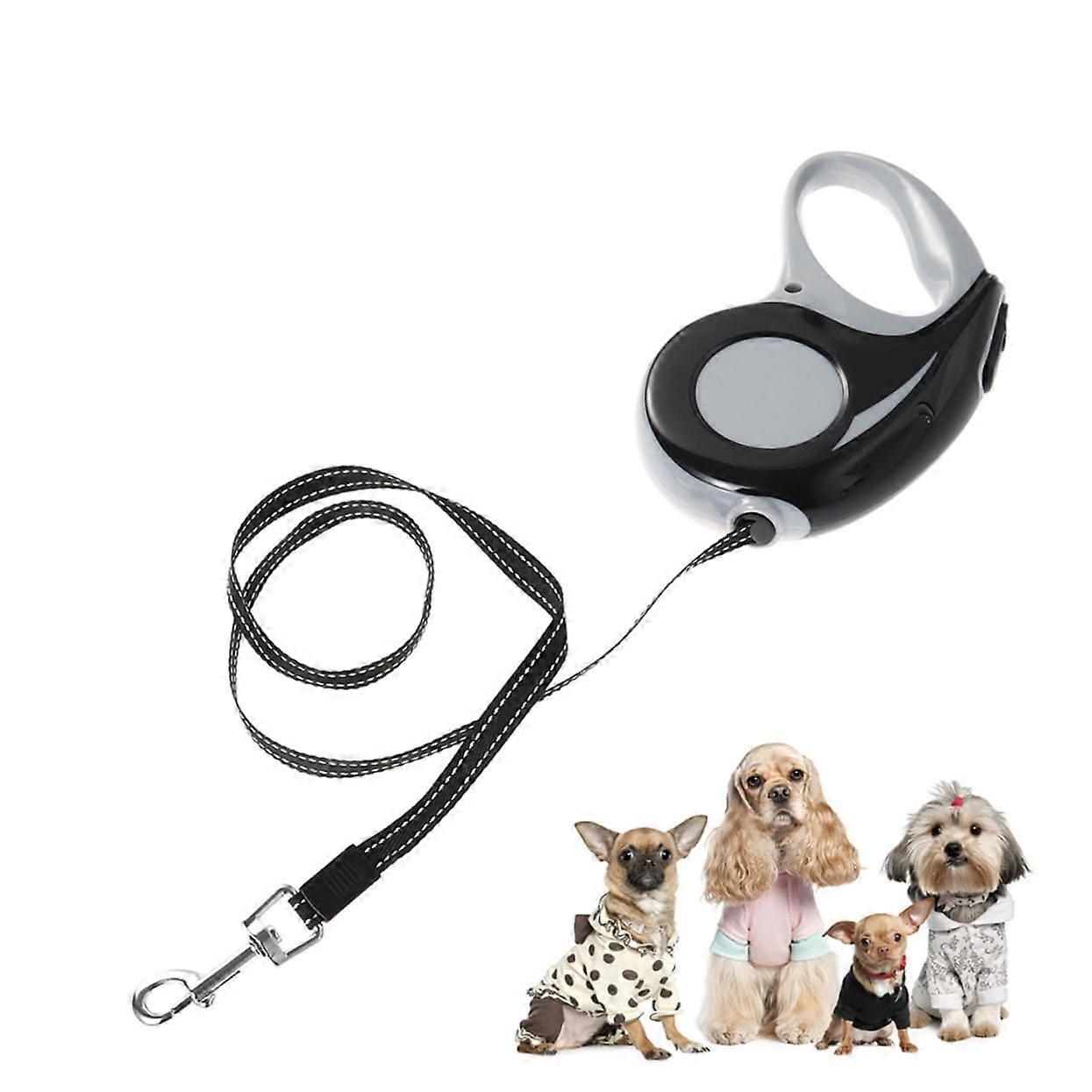 Pet training leash 3M telescopic retractable leash automatic retractable for dogs black