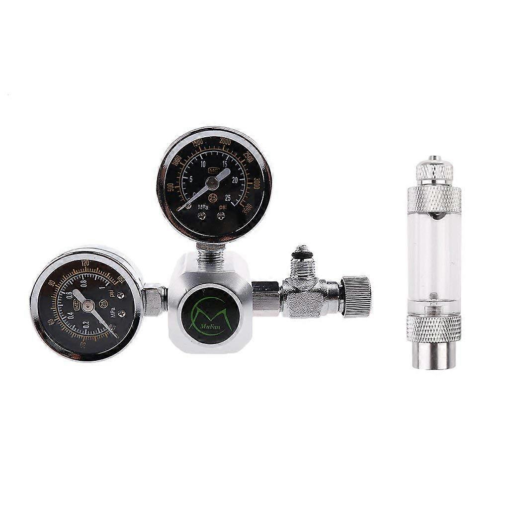 Aquarium Pressure Reducer CO2 Pressure Regulator with Bubble Counter for Fish Tanks and Planted Aquariums