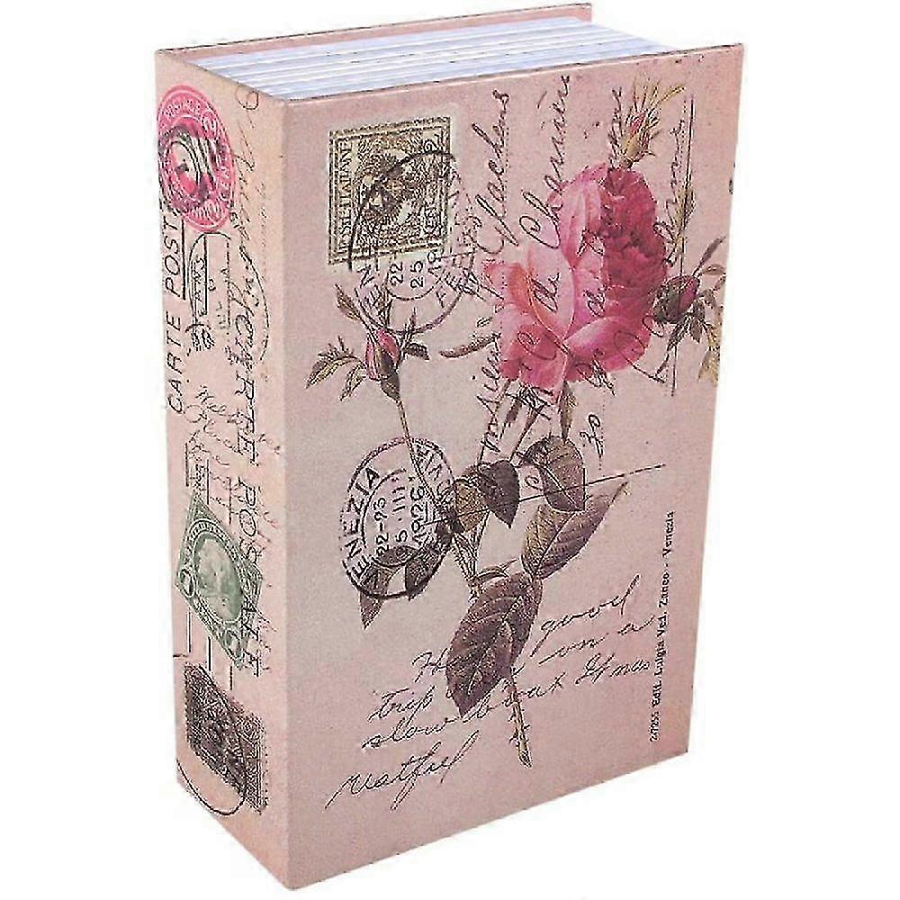 2025 Book safe with key in dictionary shape, rose diary style