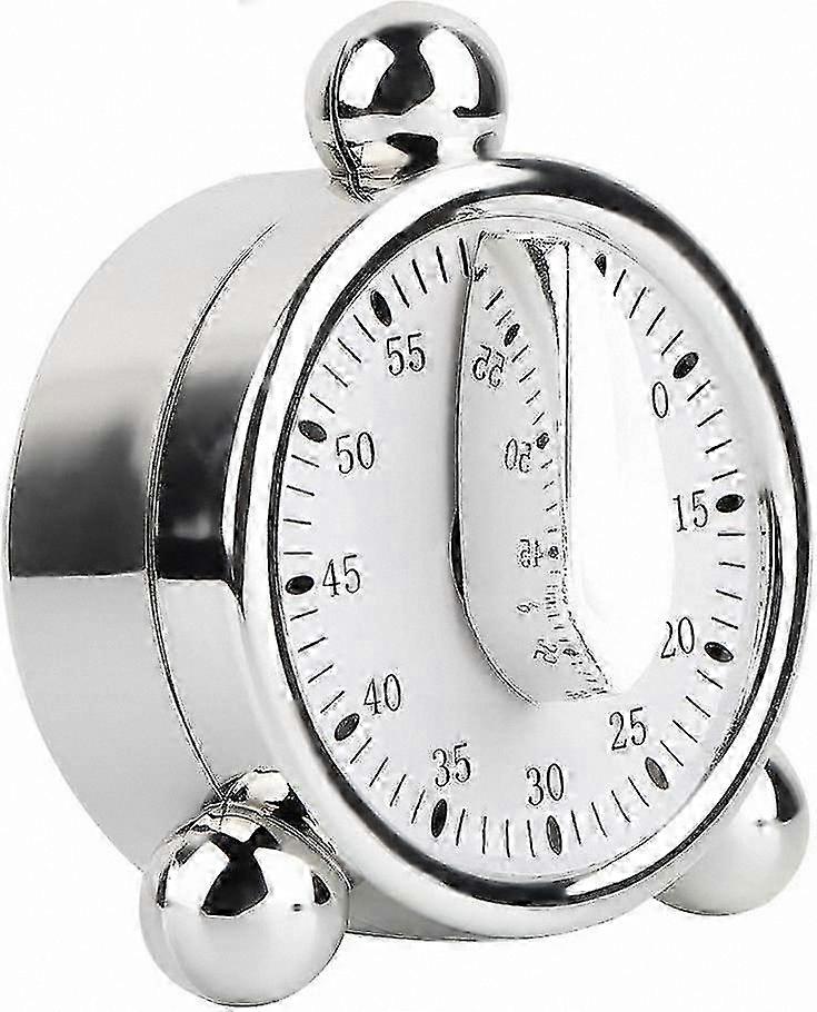 Mechanical 60-Minute Countdown Timer, No Batteries Needed, Fully Manual Operation
