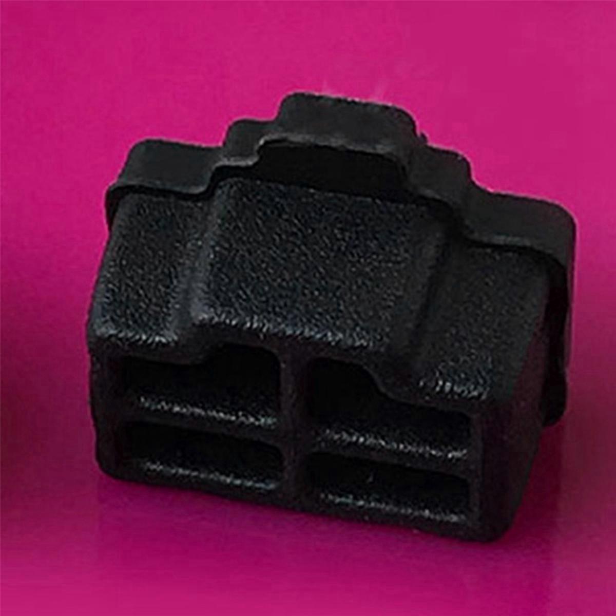 200Pcs Black Ethernet Hub Port RJ45 Anti Dust Cover Cap Protector Plug RJ45 Interface Dust Plug for
