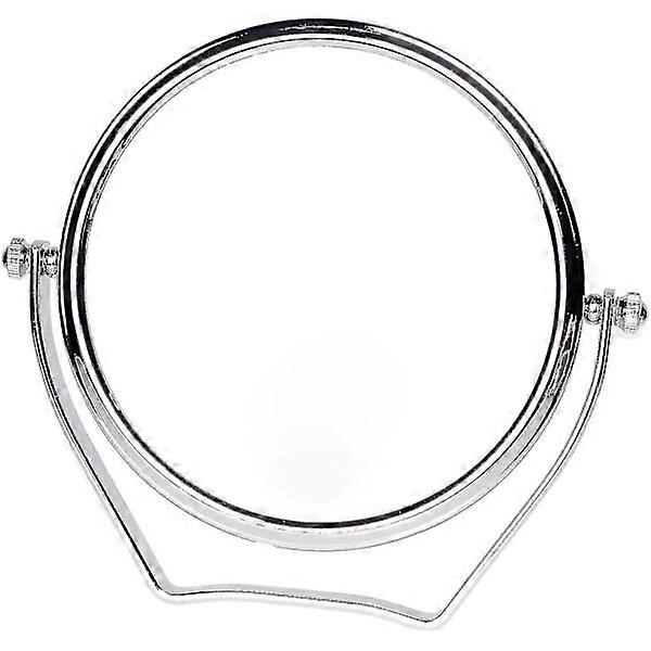 10x Magnifying Makeup Mirror, 6 Inch Compact Standing Cosmetic Mirror, Chrome, 360 Rotatable, Table Mirror