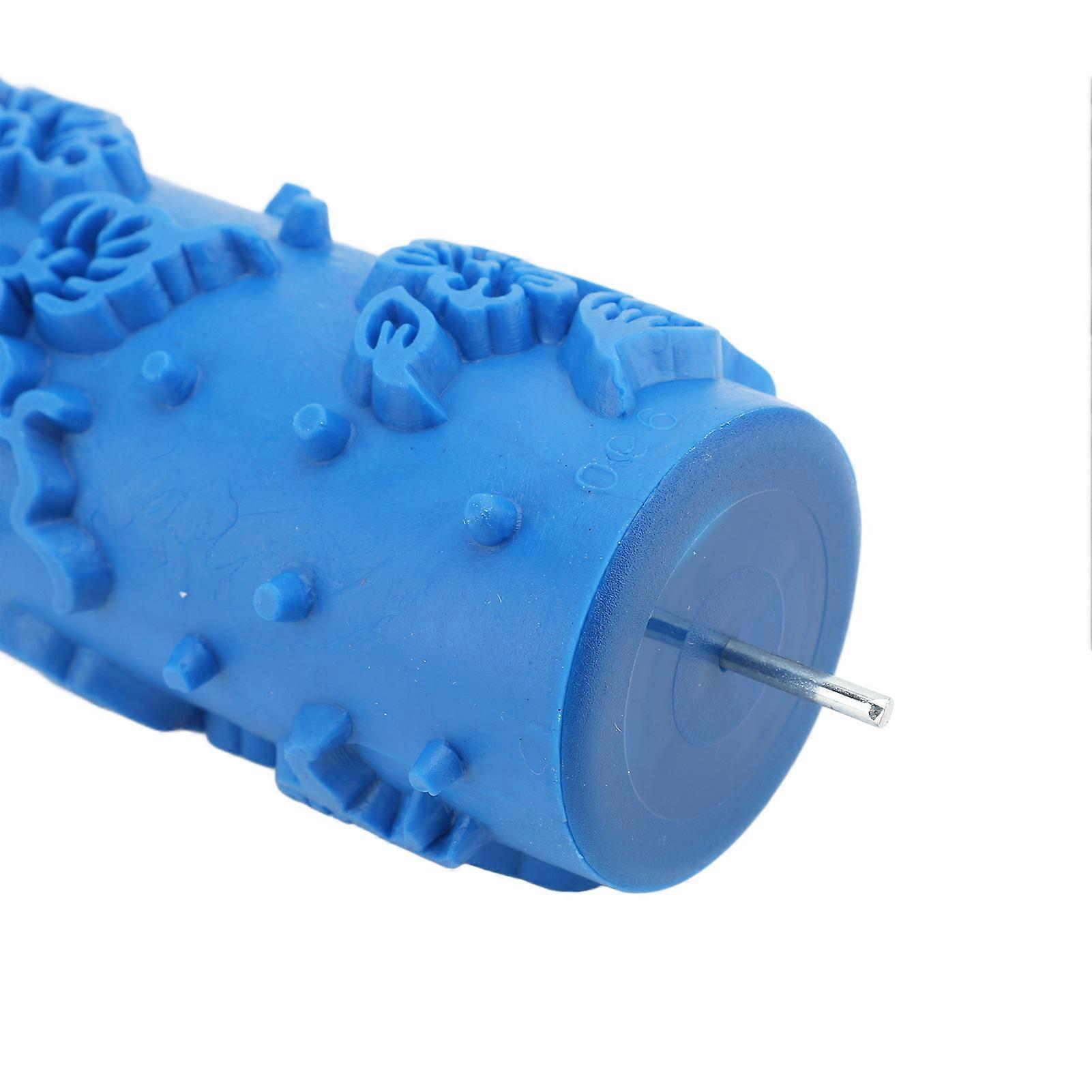 Pattern Paint Roller 5 Inch Rubber Reusable Versatile Decorative Art Texture Roller for Wall Door Cabinet 096Y