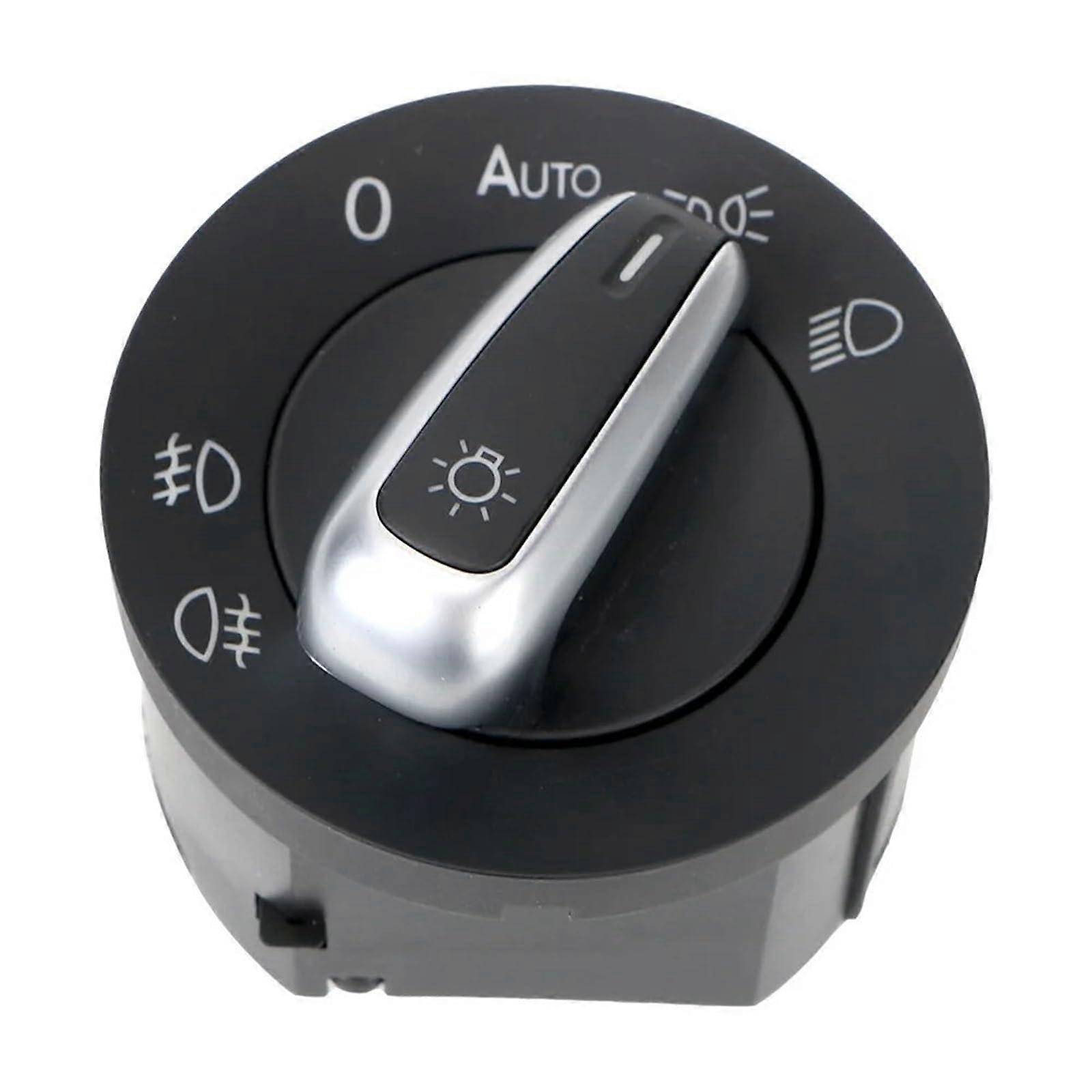 Interior Light Switch Compatible With Seat Alhambra 2011-2015 10 Pins Chrome Headlight Fog Light Control Button 5ND941431B