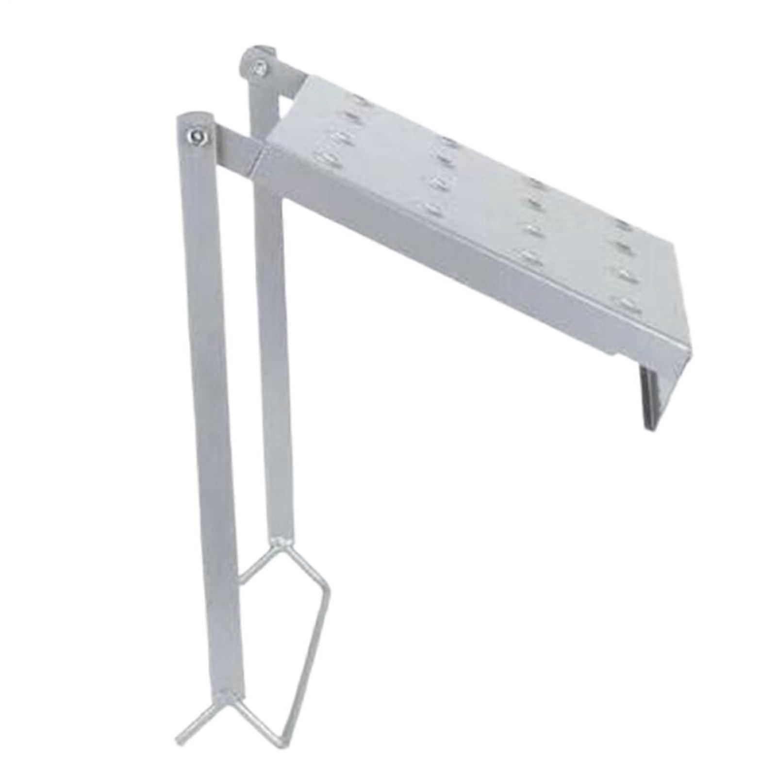 Work platform for ladders, tool tray, sturdy extension, capacity 150 kg, for professionals.