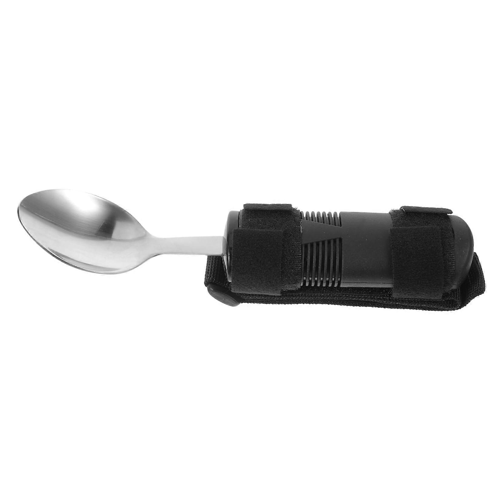 Anti Shake Harness for Seniors - Lightweight Steel Tremor Support with Curved Foldable Non-Slip Handles, Rustproof and Adjustable for Spoons
