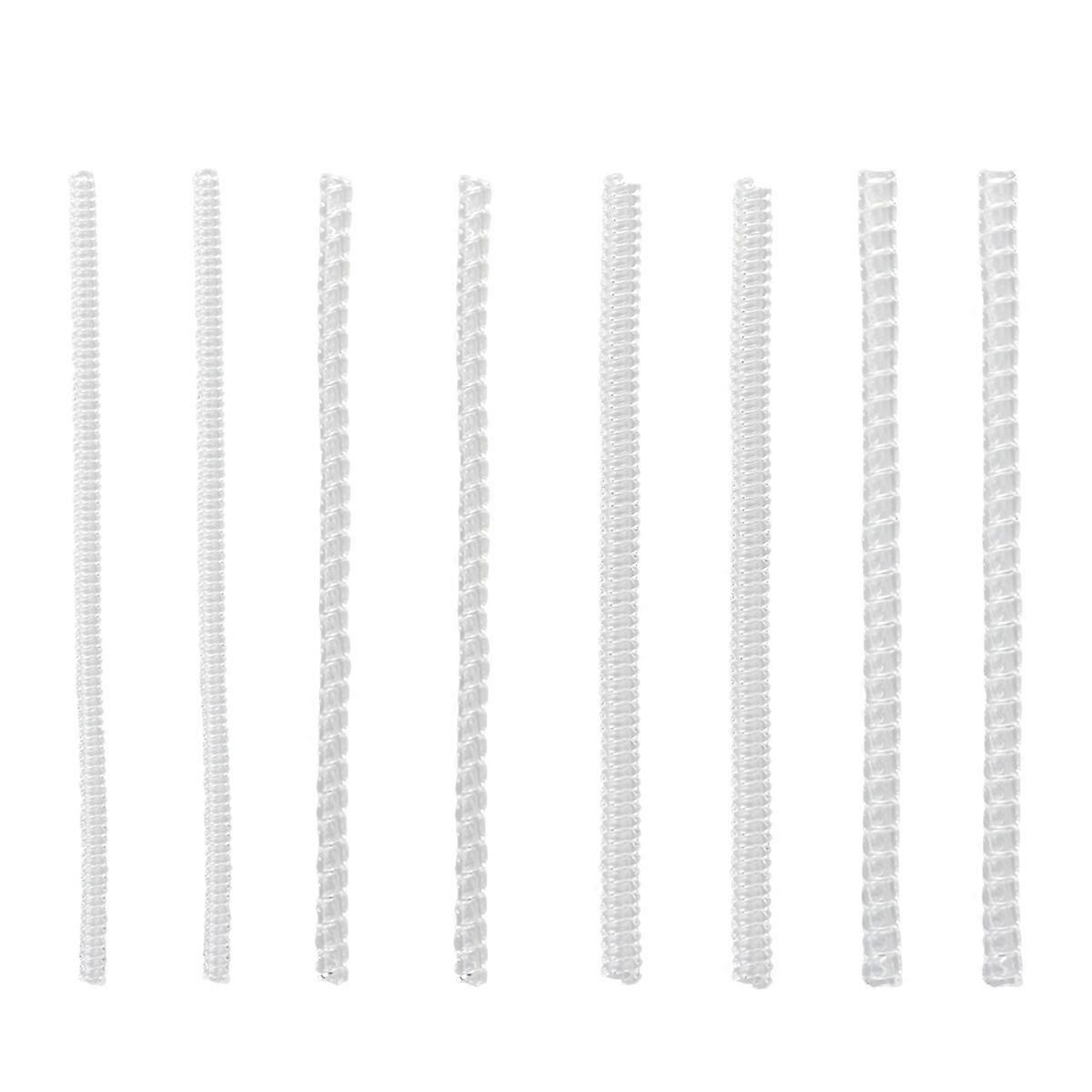 8pcs ajusteur de taille d’anneau TPU blanc conception de ressort confortable pour la reliure s’adapte à différentes tailles