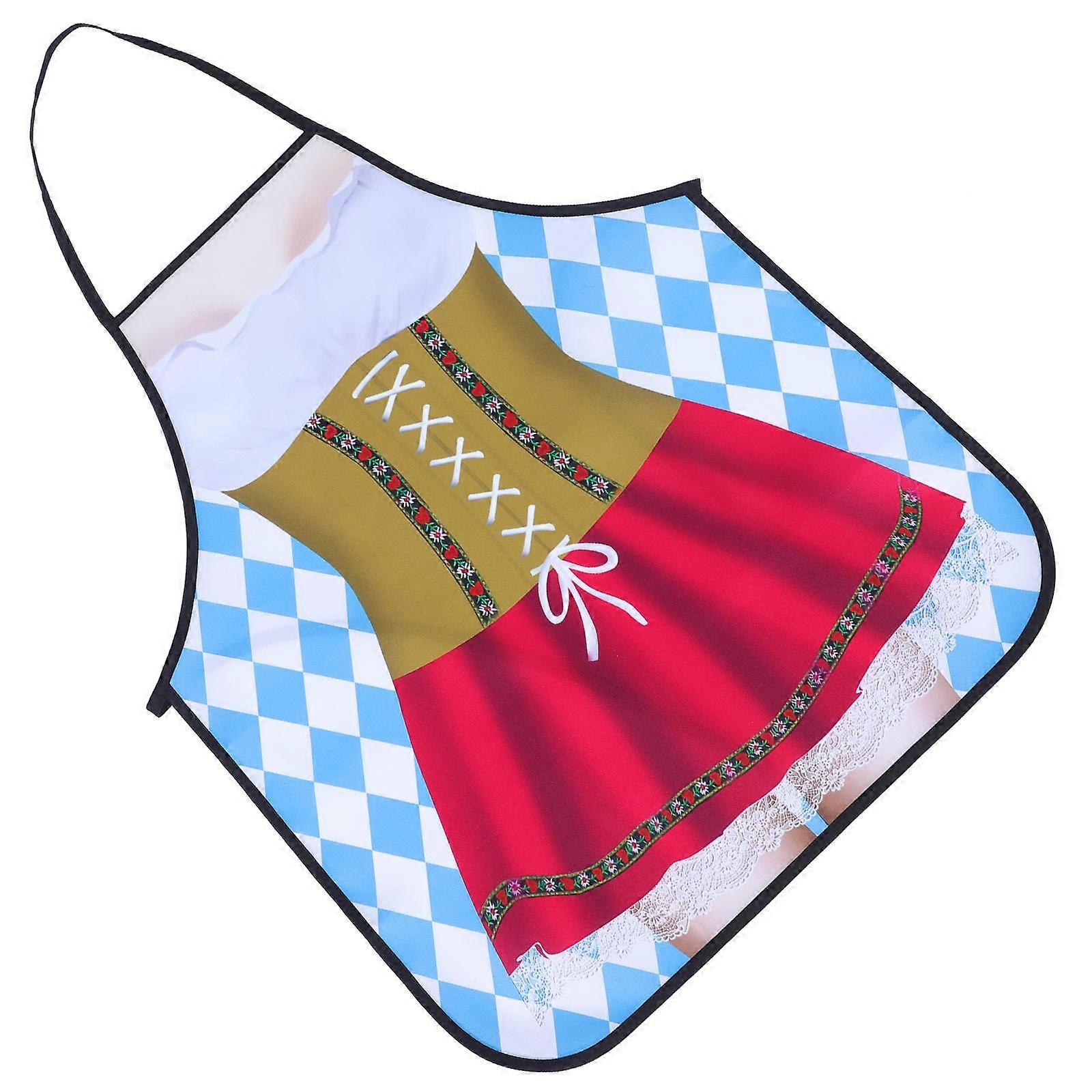 Funny Oil Apron for Men & Women – Reusable Lightweight Grilling Apron for BBQ, Picnics & Parties – Unique Novelty Kitchen Design
