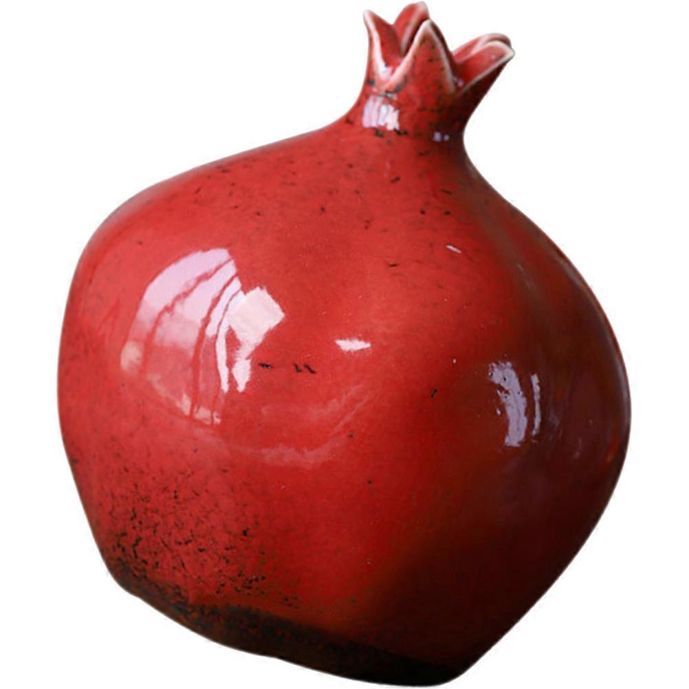 Dark Red Ceramic Vase for Home Decor with Proper Storing Capacity and Flat Bottom Stability 6 inches