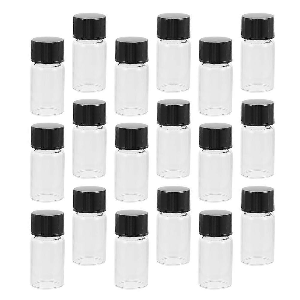 Small Glass Vials With Lids 20Pcs 3ml Sealing Bottles For Laboratory And Industrial Use Easy To Clean
