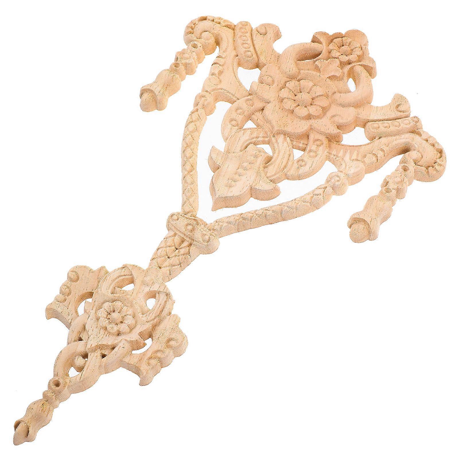 Wooden Applique for Furniture Decorative Wood Carved Corner Onlay Versatile Design Home Decor Easy Installation for Cabinets Doors