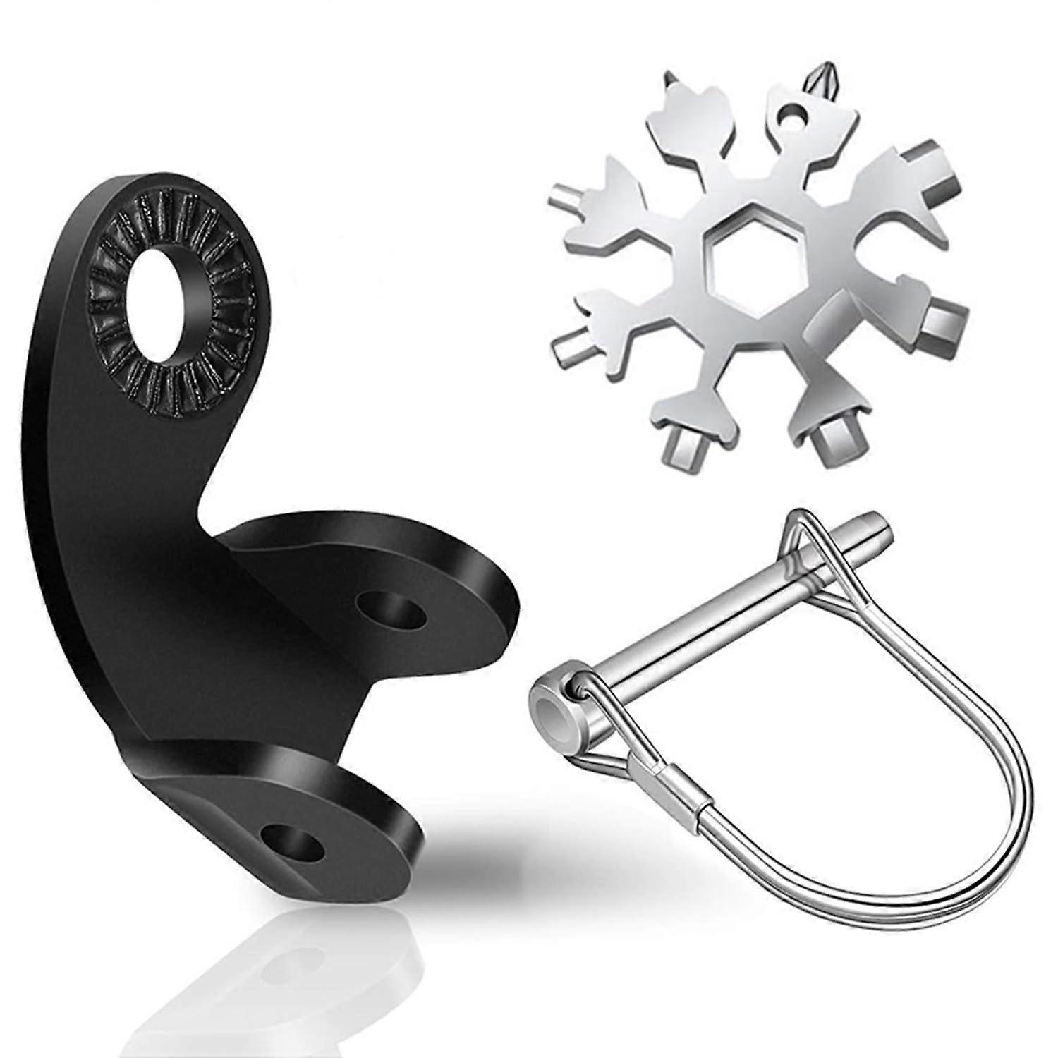 Bicycle Towing Hitch Universal Bicycle Trailer Coupling Adapter for Kids and Dogs with Multi-Tool Snowflake Design