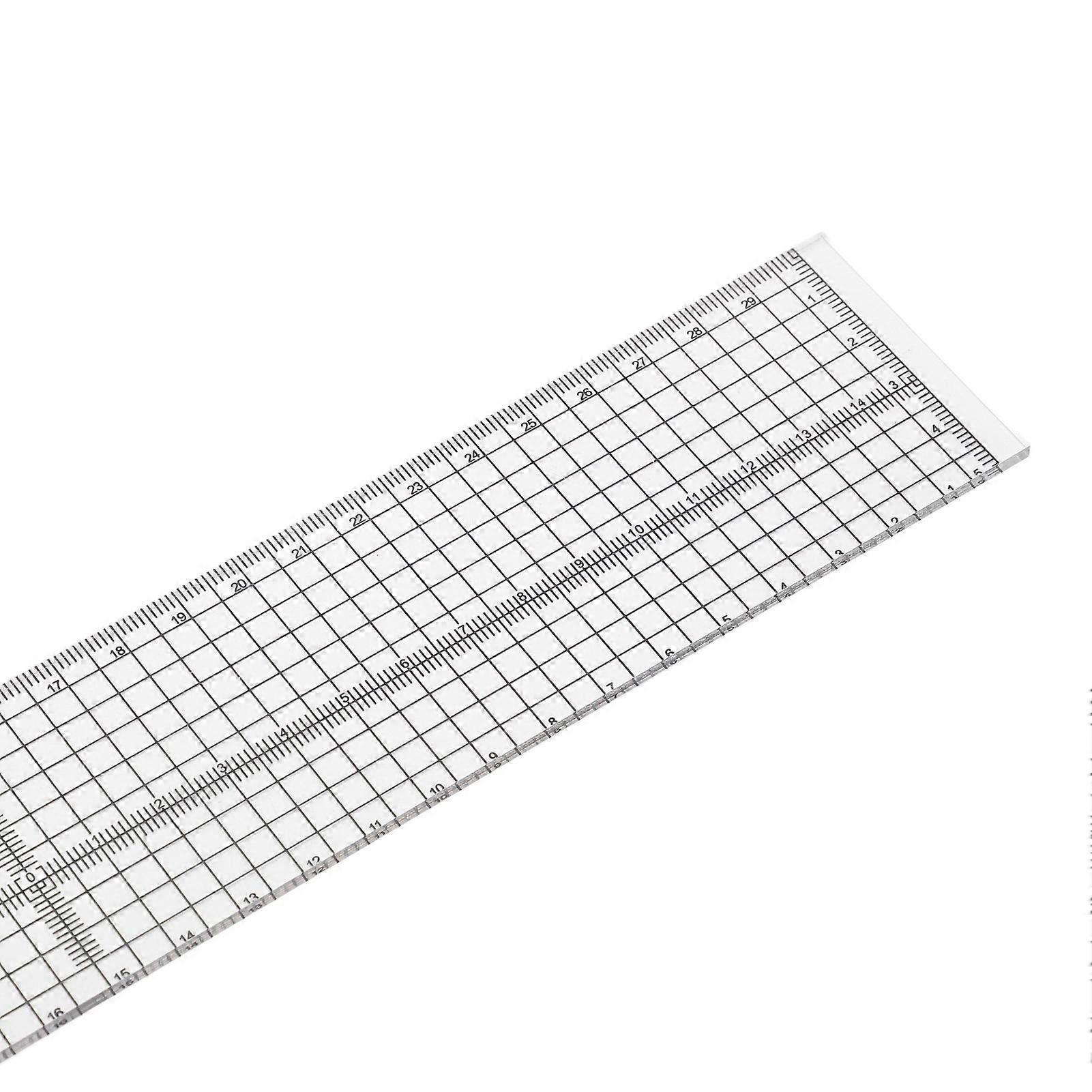 Sewing Ruler Clear Scale Transparent Durable Acrylic Highly Accurate Flexible Wide Application Clear Ruler